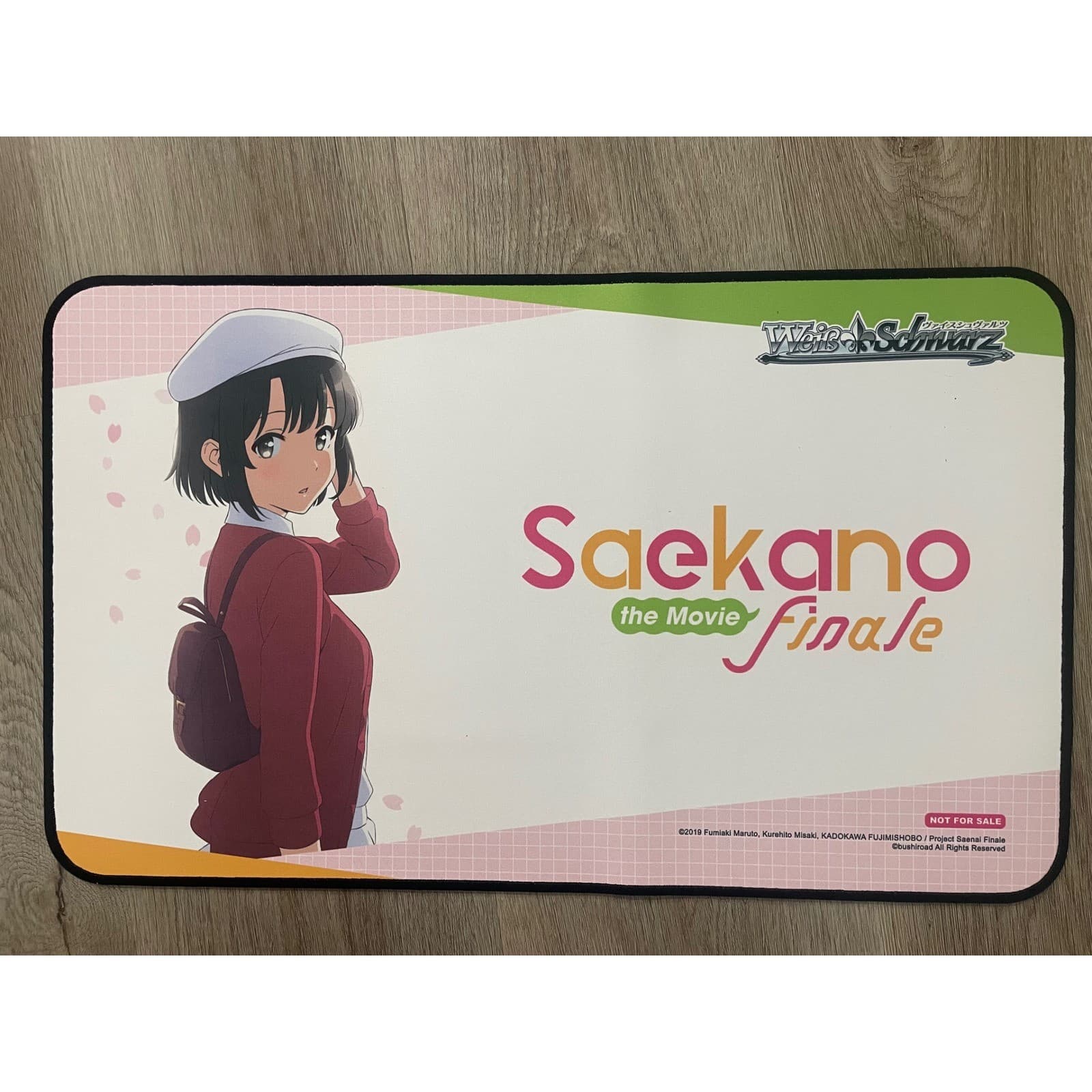 Weiss Schwarz Saekano Finale Megumi Kato Playmat TCG Card Game Desk Mat Promo - Thumbnail 3