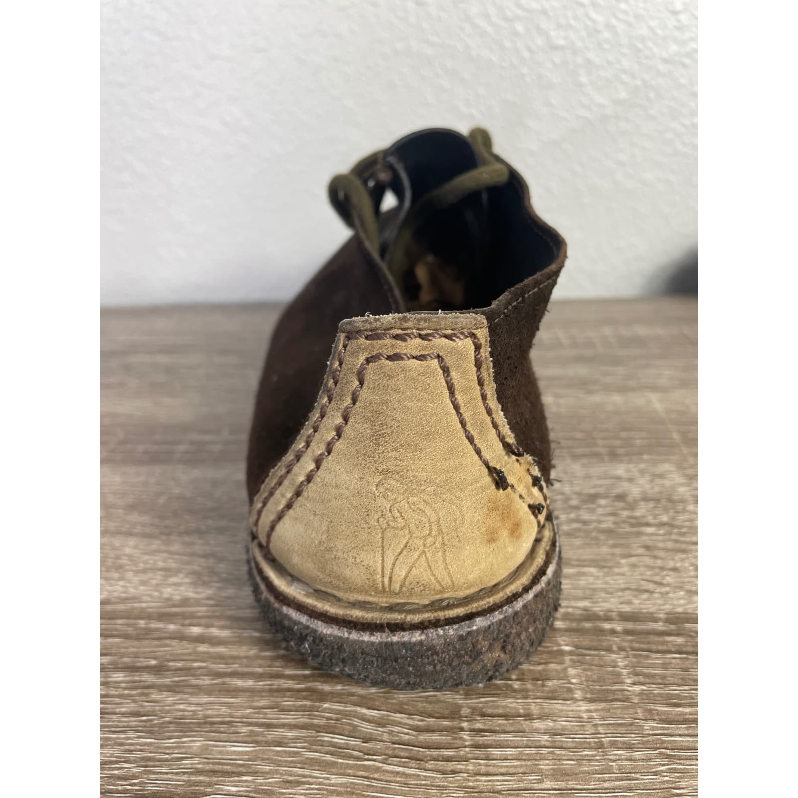 Clarks Originals Desert Trek Mens Brown Suede Shoes 36445 Size 11 M Crepe Sole - Thumbnail 6