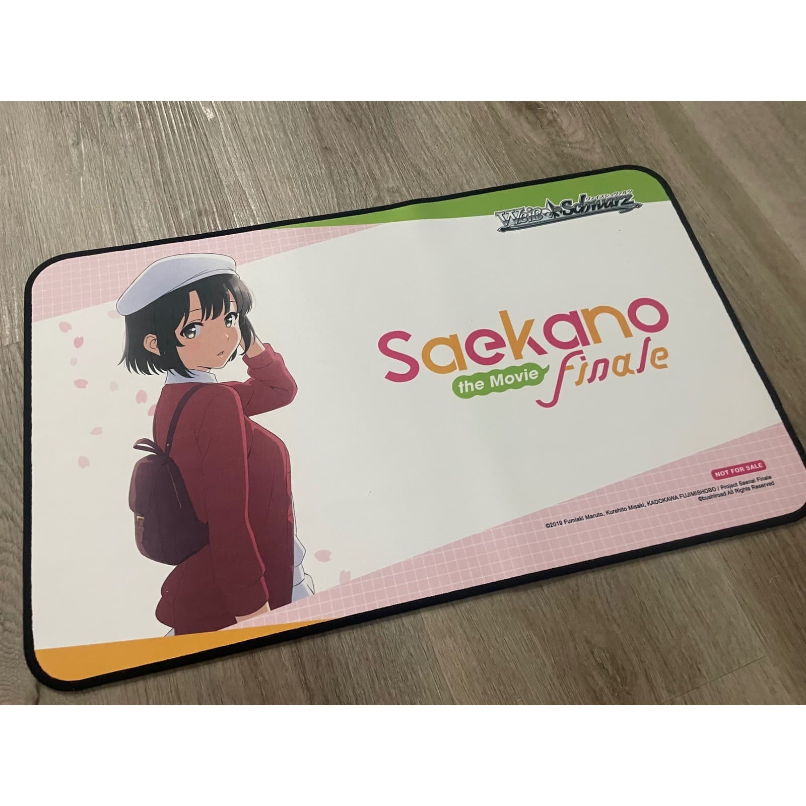Weiss Schwarz Saekano Finale Megumi Kato Playmat TCG Card Game Desk Mat Promo - Thumbnail 4