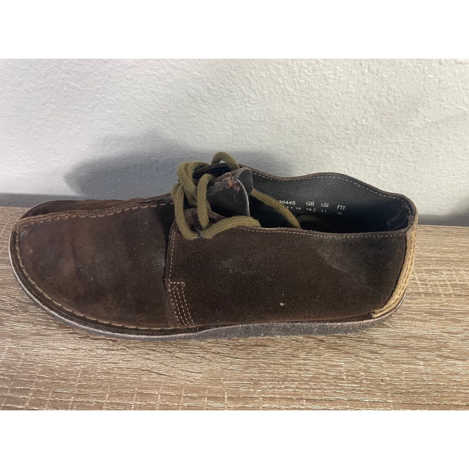 Clarks Originals Desert Trek Mens Brown Suede Shoes 36445 Size 11 M Crepe Sole - Thumbnail 4