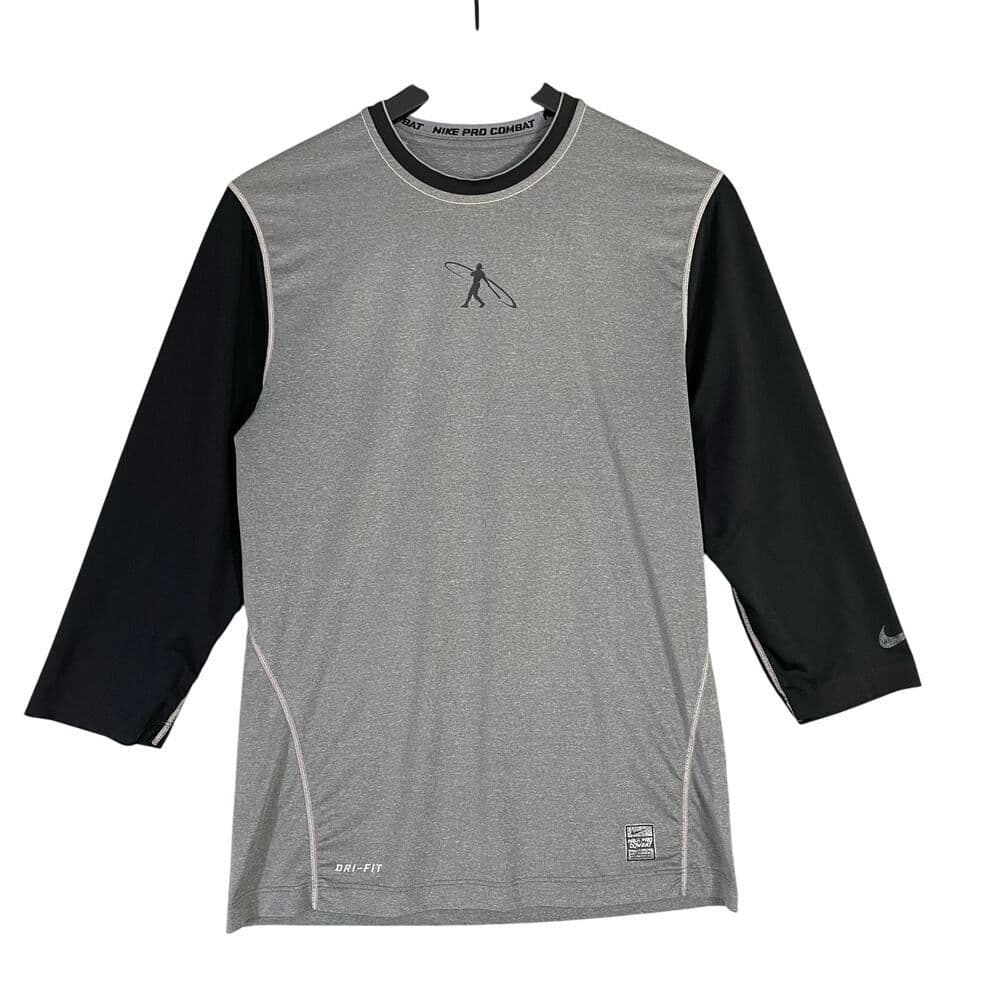 Nike Pro Combat Ken Griffey Jr Men’s Small Gray Compression Base Layer Shirt - Thumbnail 2