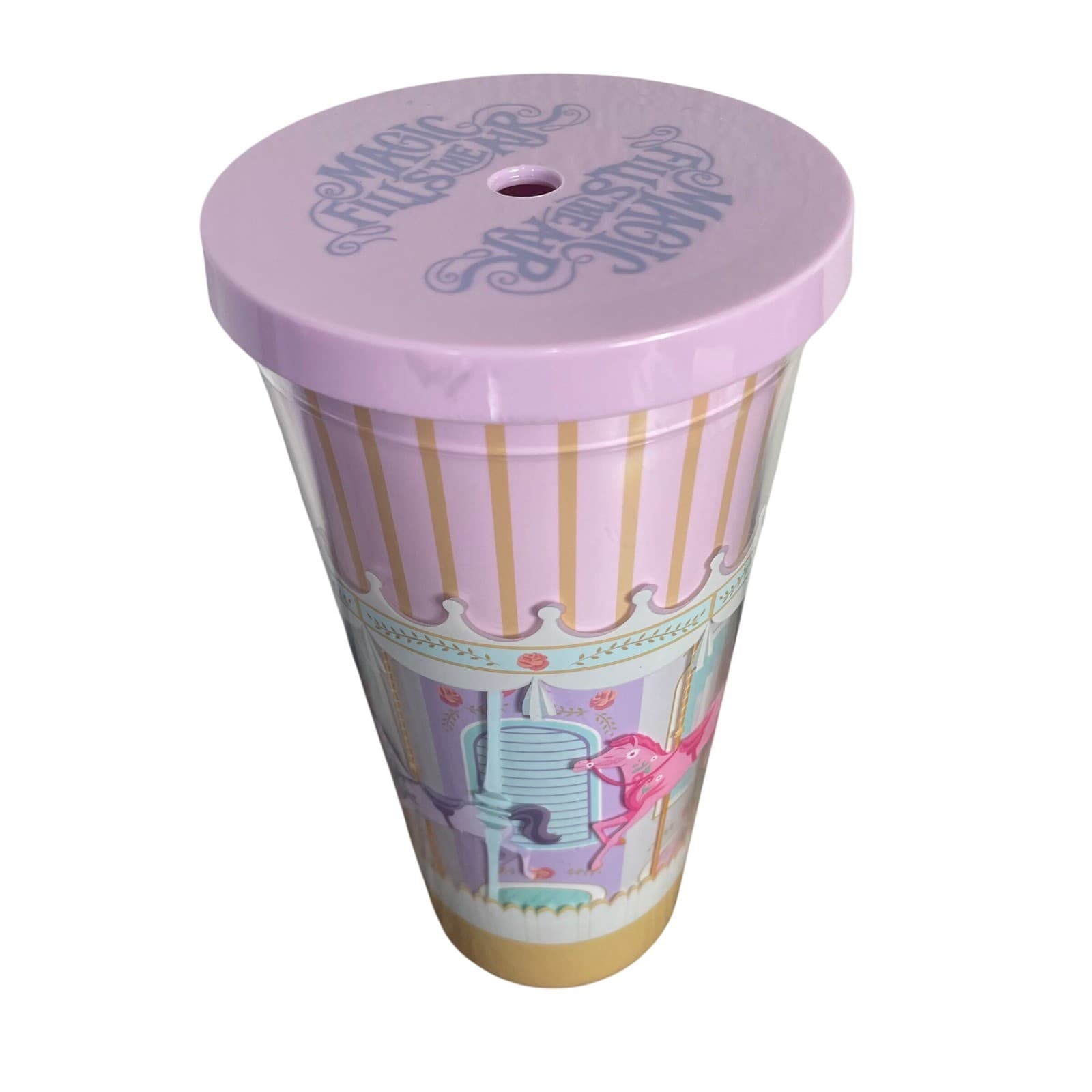 Disney Mary Poppins Carousel Tumbler 20oz Pink Magic Fills The Air Park Cup - Thumbnail 2