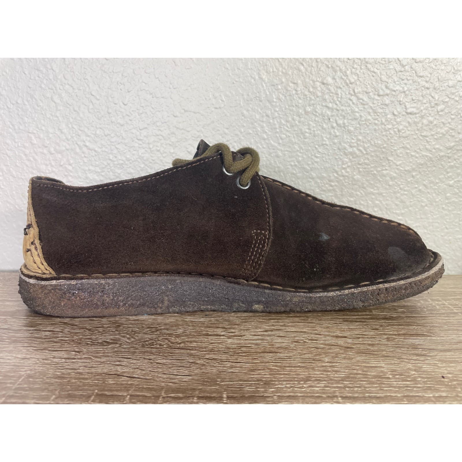 Clarks Originals Desert Trek Mens Brown Suede Shoes 36445 Size 11 M Crepe Sole - Thumbnail 5