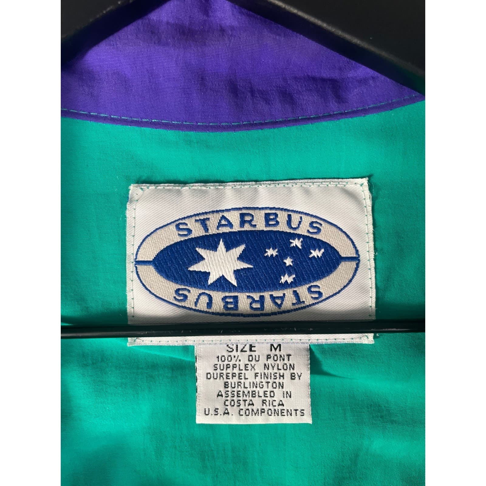Vintage 1994 Doral Ryder Open Golf Jacket Teal Purple Windbreaker Mens M USA - Thumbnail 3