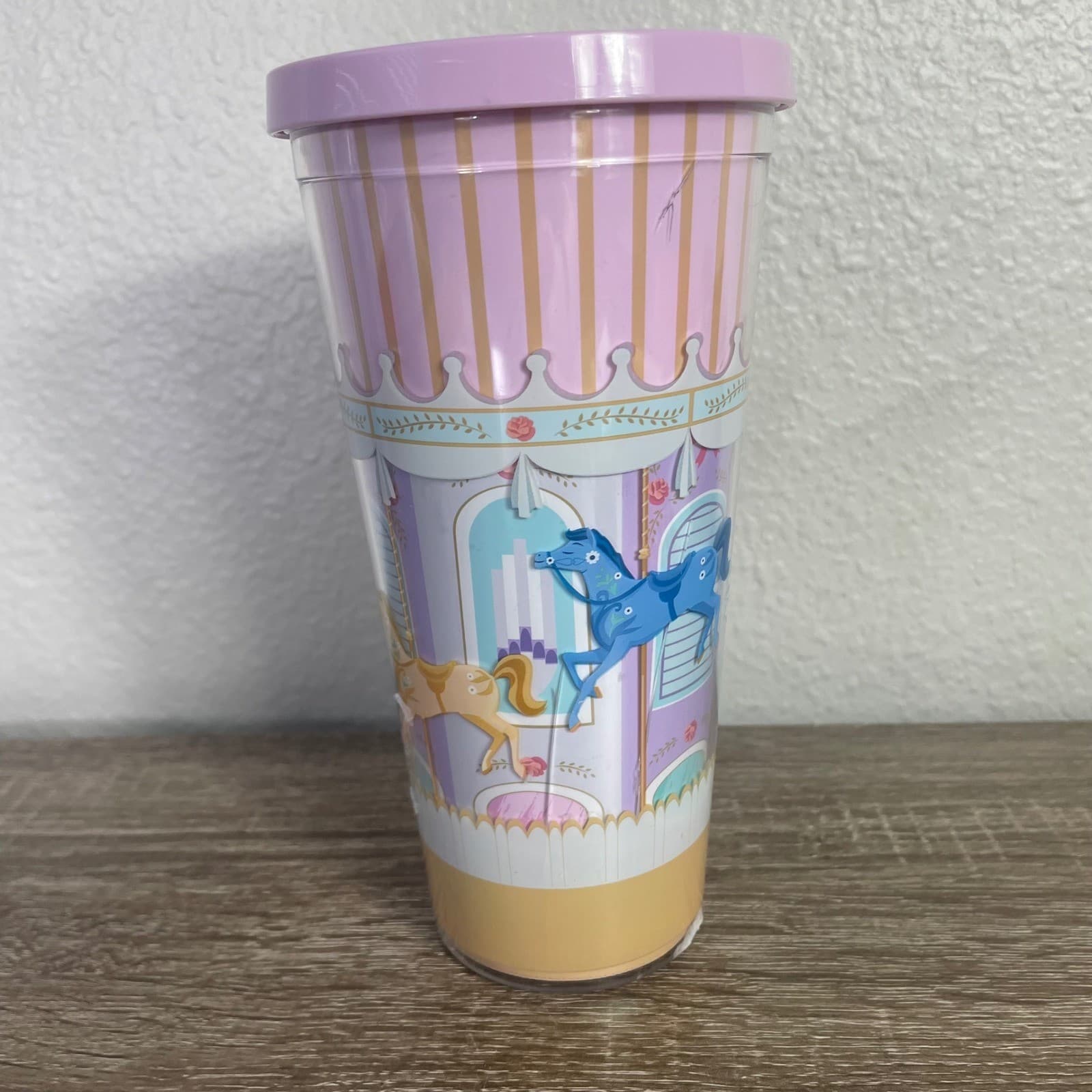 Disney Mary Poppins Carousel Tumbler 20oz Pink Magic Fills The Air Park Cup - Thumbnail 6