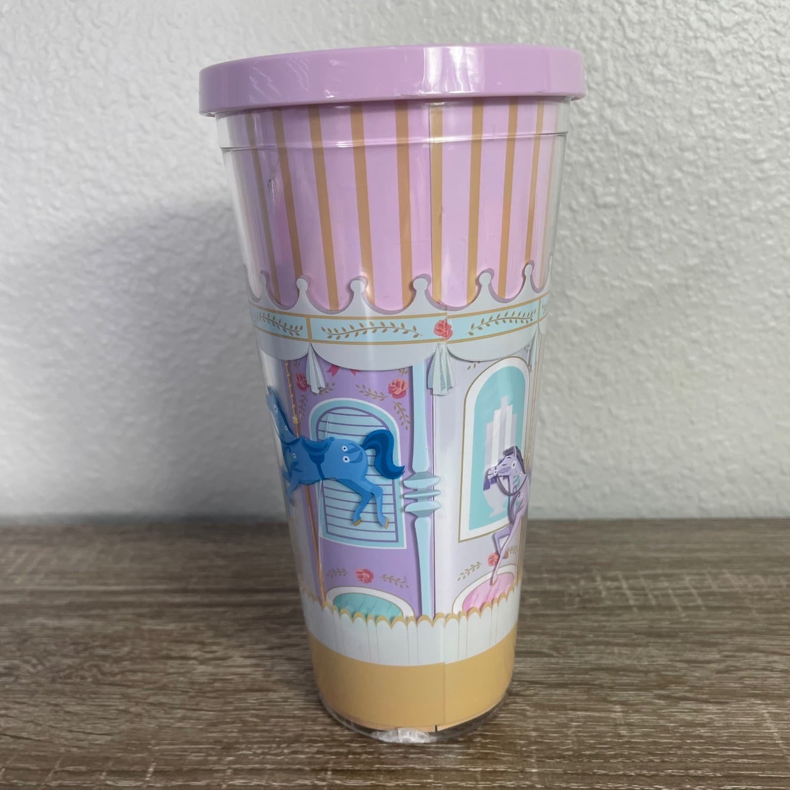 Disney Mary Poppins Carousel Tumbler 20oz Pink Magic Fills The Air Park Cup - Thumbnail 9