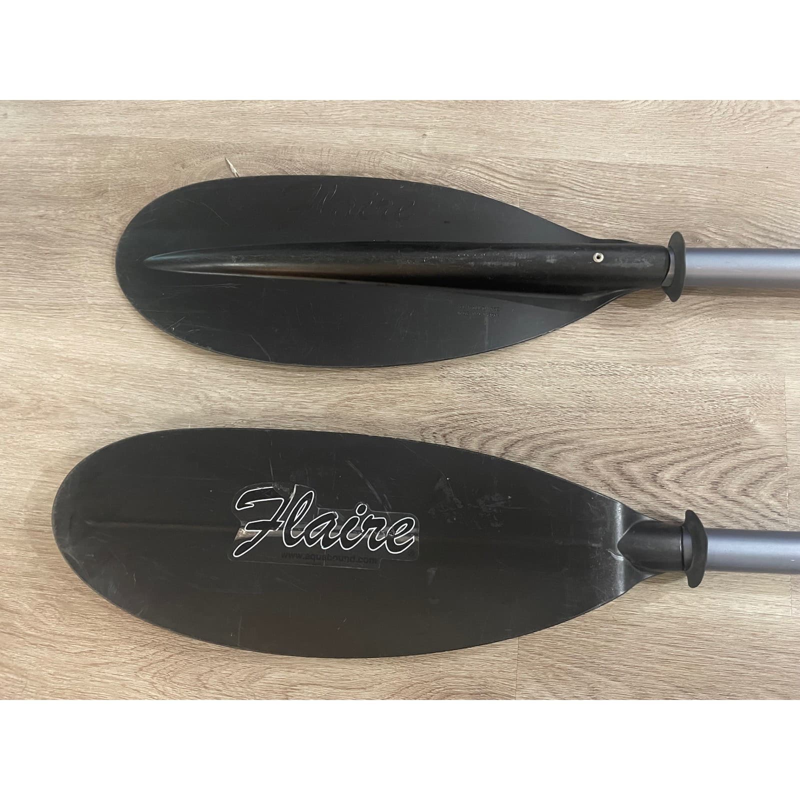 Aqua Bound Flaire 2 Pc Kayak Paddle 90.5" Black Asymmetrical Dihedral 230 cm - Thumbnail 6