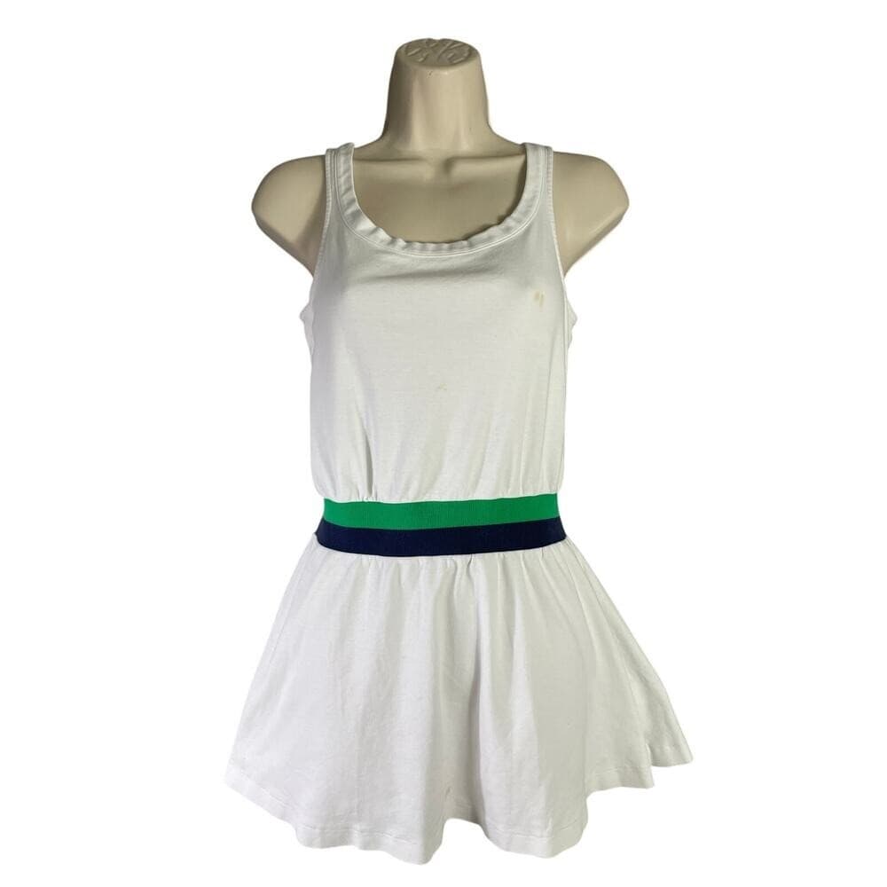 Club & Court White Tennis Dress M Sleeveless Summer Pickleball Athleisure - Thumbnail 2