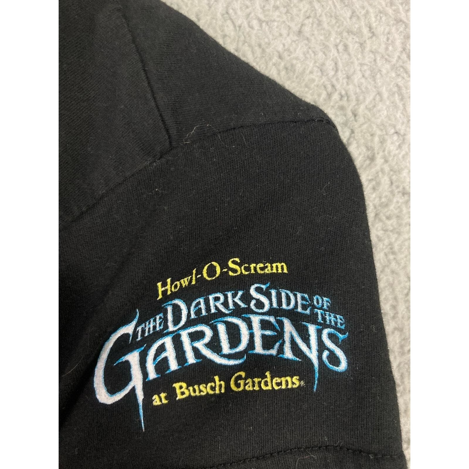 Howl O Scream Busch Gardens Halloween T Shirt Juniors Medium Black - Thumbnail 3