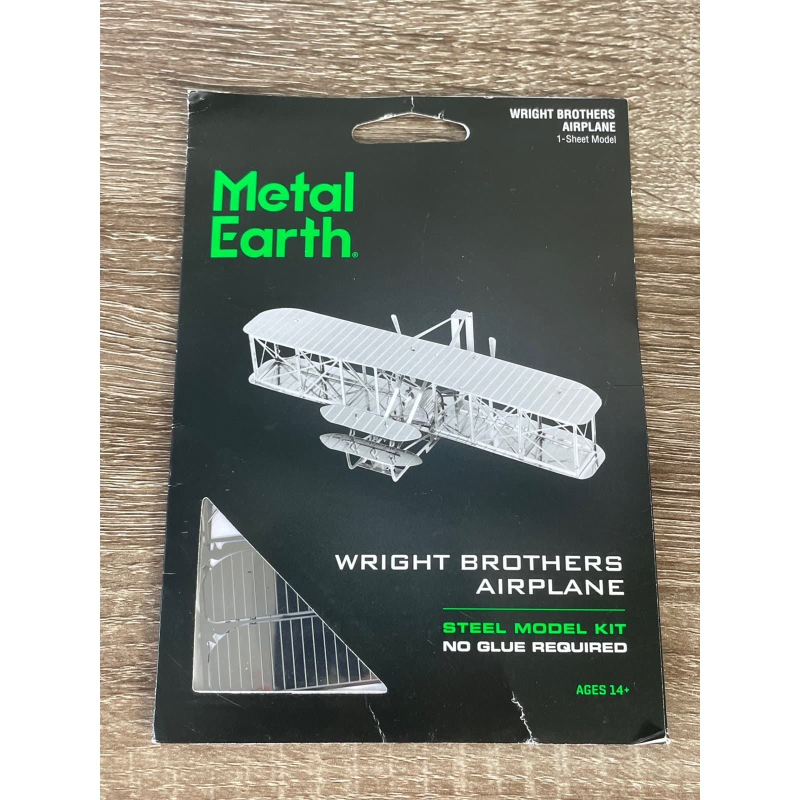 Metal Earth Wright Brothers Airplane 3D Metal Model Kit MMS042 Fascinations NIP - Thumbnail 3