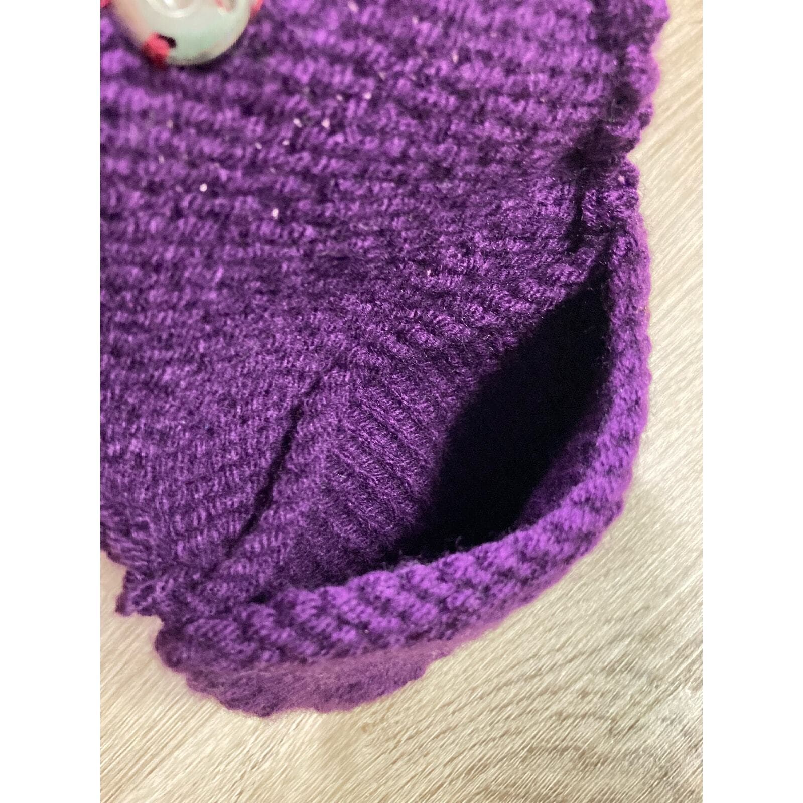 Handmade Knitted Cat Plushie Stuffed Animal Small Coin Purse Pouch Gift Cute - Thumbnail 11