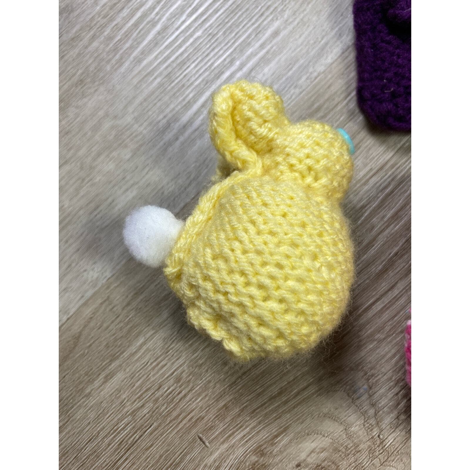 Handmade Knitted Cat Plushie Stuffed Animal Small Coin Purse Pouch Gift Cute - Thumbnail 7