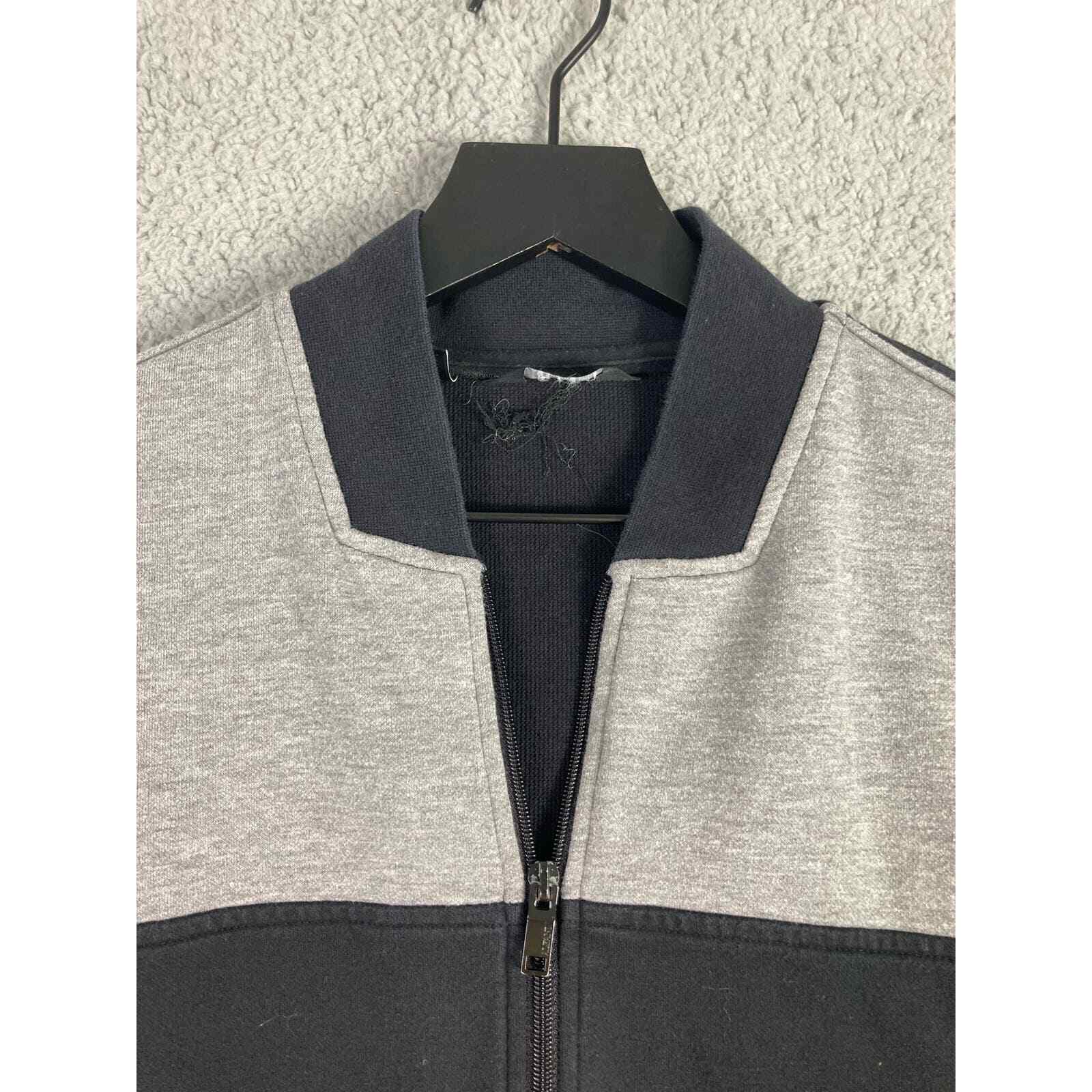 Alfani Men's S Black Gray Full Zip Cardigan Sweater Casual Fashion Comfortable - Thumbnail 7