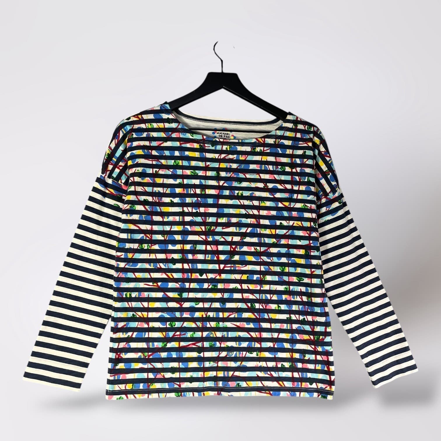 Michael De Feo for J.Crew Striped Long Sleeve Tee Shirt XS Women's