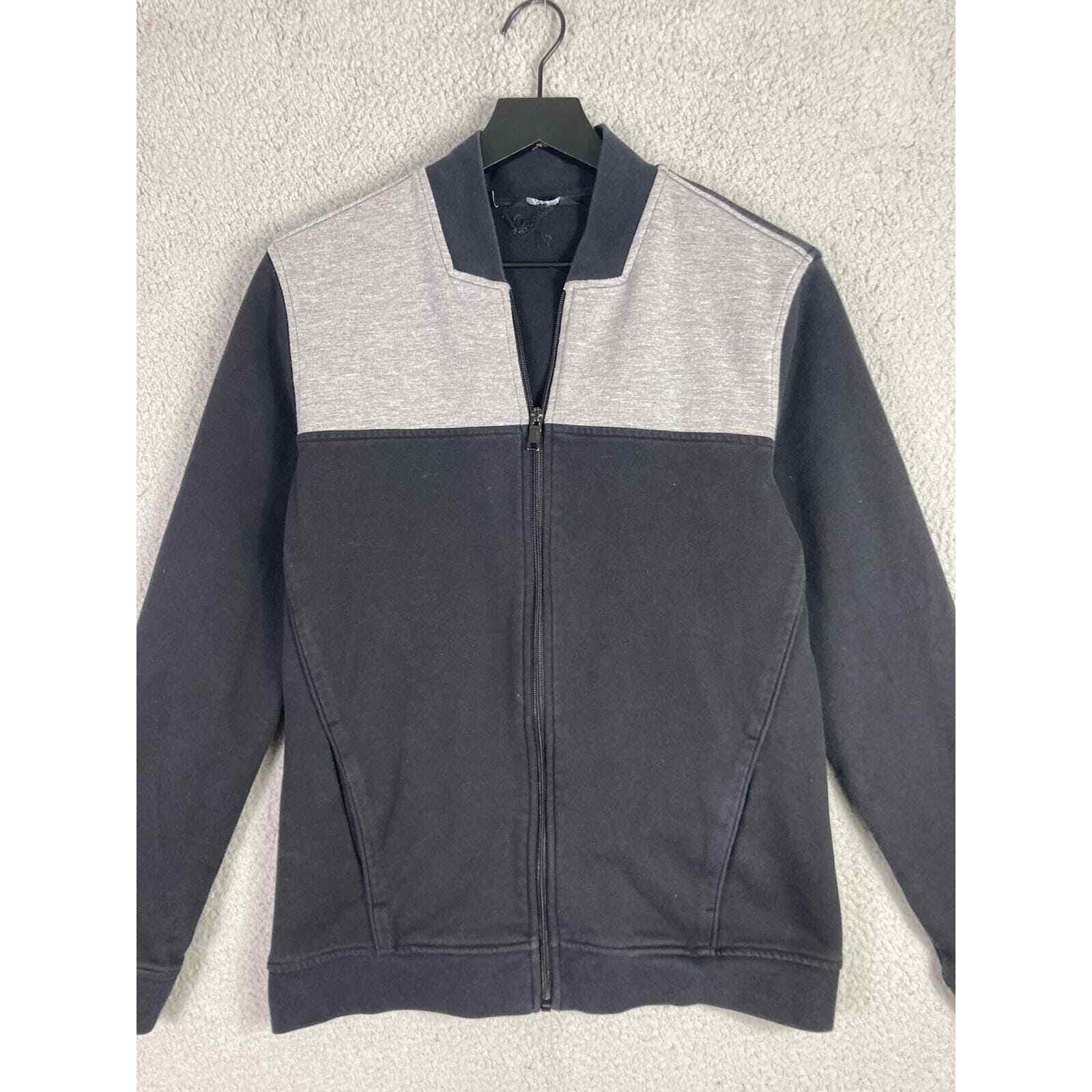 Alfani Men's S Black Gray Full Zip Cardigan Sweater Casual Fashion Comfortable - Thumbnail 8