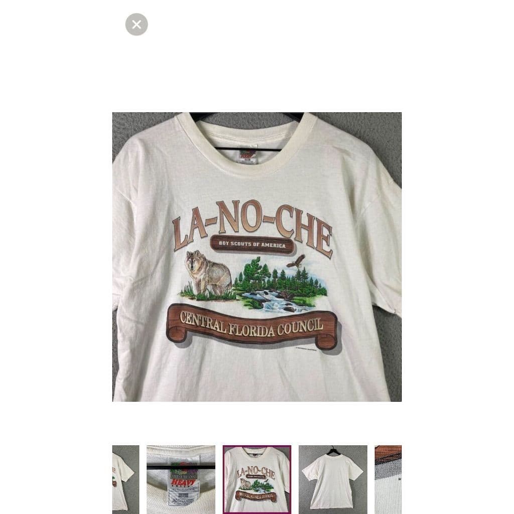 Vintage Boy Scouts Central Florida Council T-Shirt XL Multicolor 1998 - Thumbnail 4