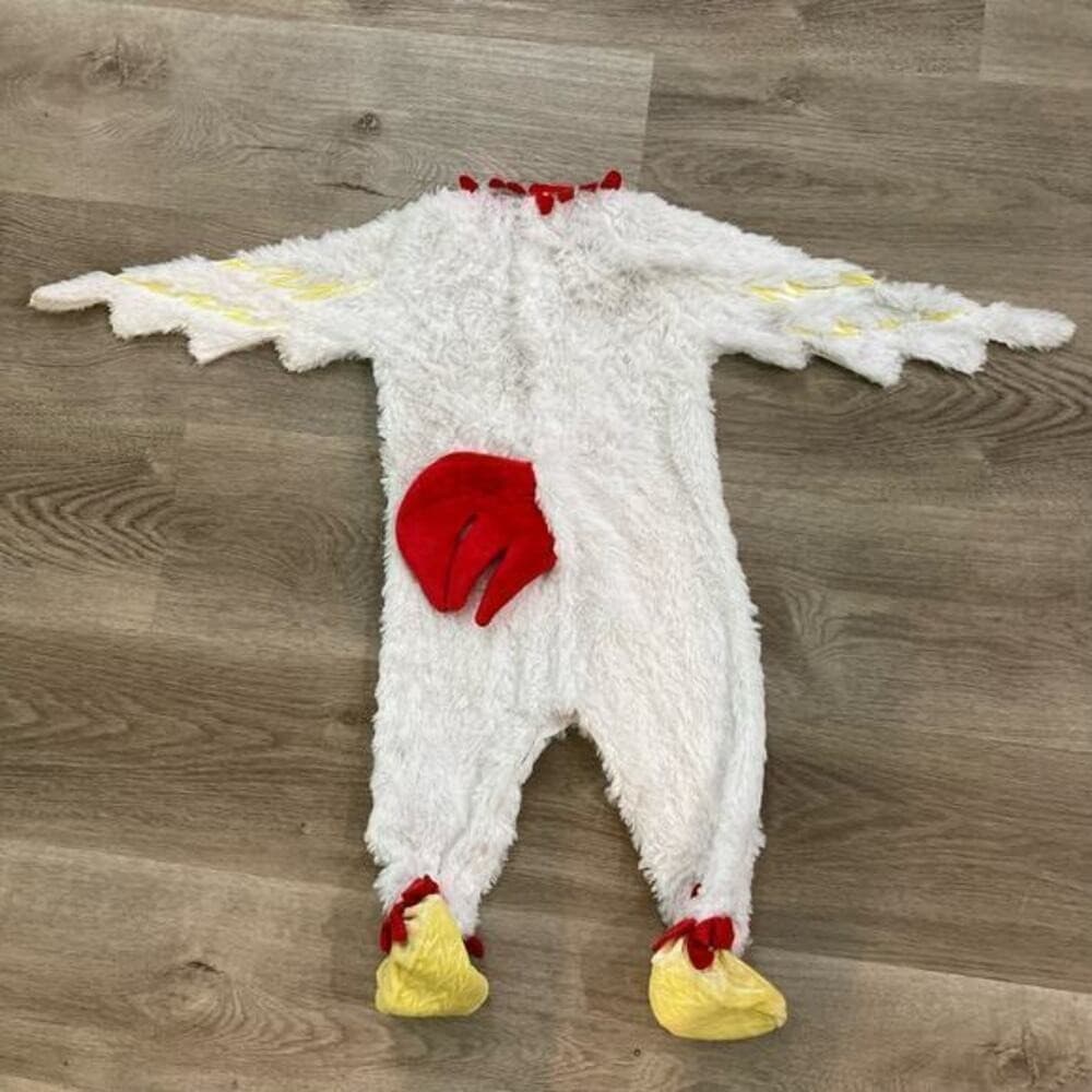 Spirit Halloween Infant Little Chick Costume 12-18 Months Toddler Baby White - Thumbnail 4