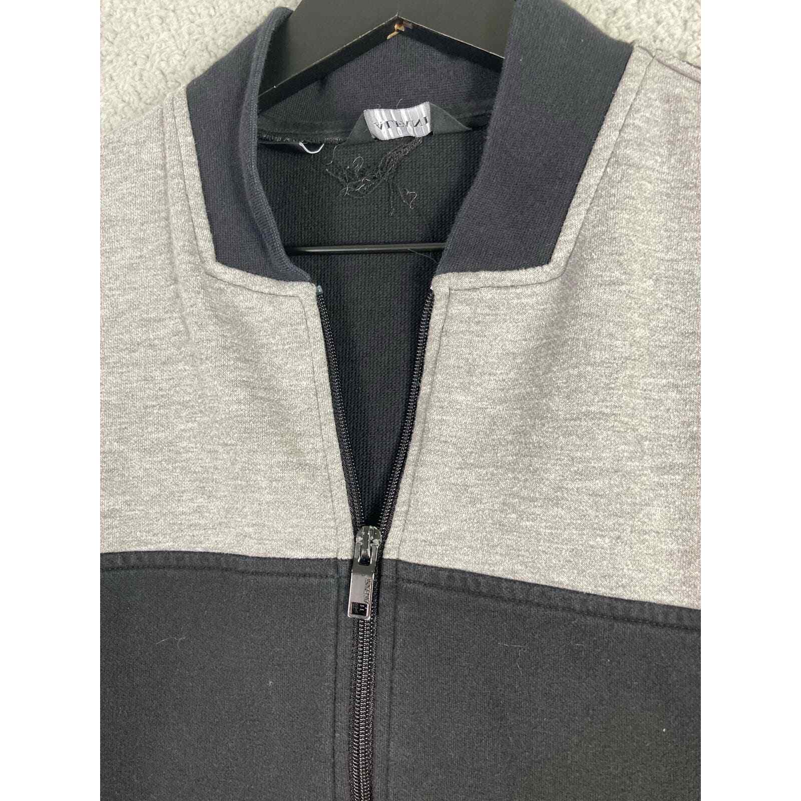 Alfani Men's S Black Gray Full Zip Cardigan Sweater Casual Fashion Comfortable - Thumbnail 9