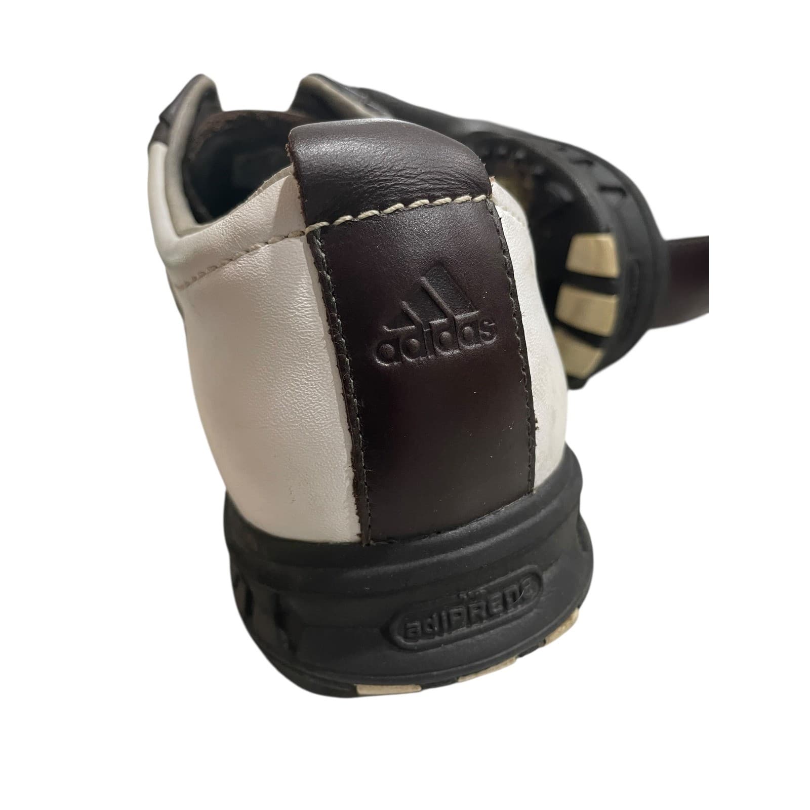 Adidas Golf Shoes Mens 9 Brown White Spiked Leather Lace Up Performance - Thumbnail 12