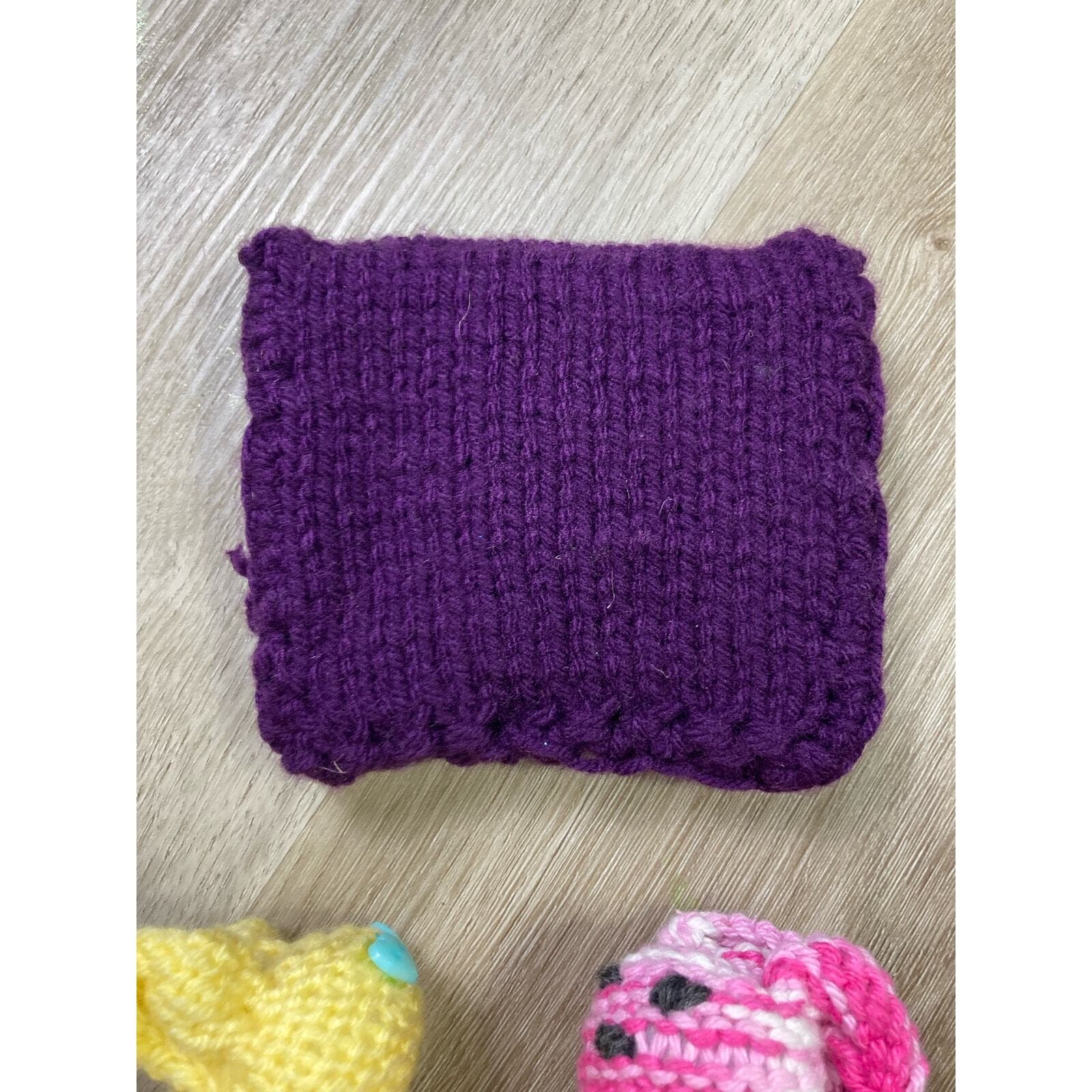 Handmade Knitted Cat Plushie Stuffed Animal Small Coin Purse Pouch Gift Cute - Thumbnail 9