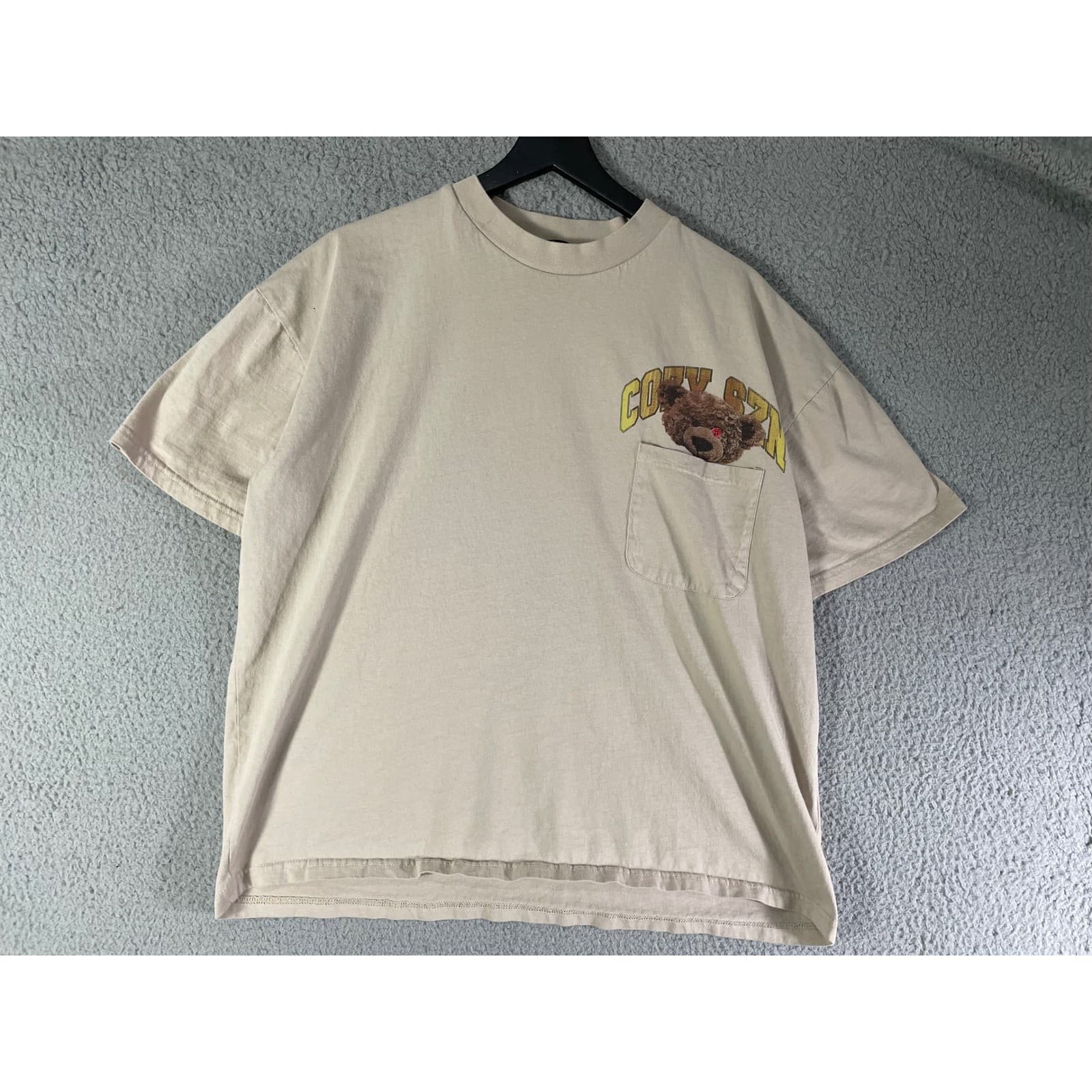 Cozy SZN Teddy Bear Graphic Print T Shirt Men's Size S Short Sleeve - Thumbnail 5