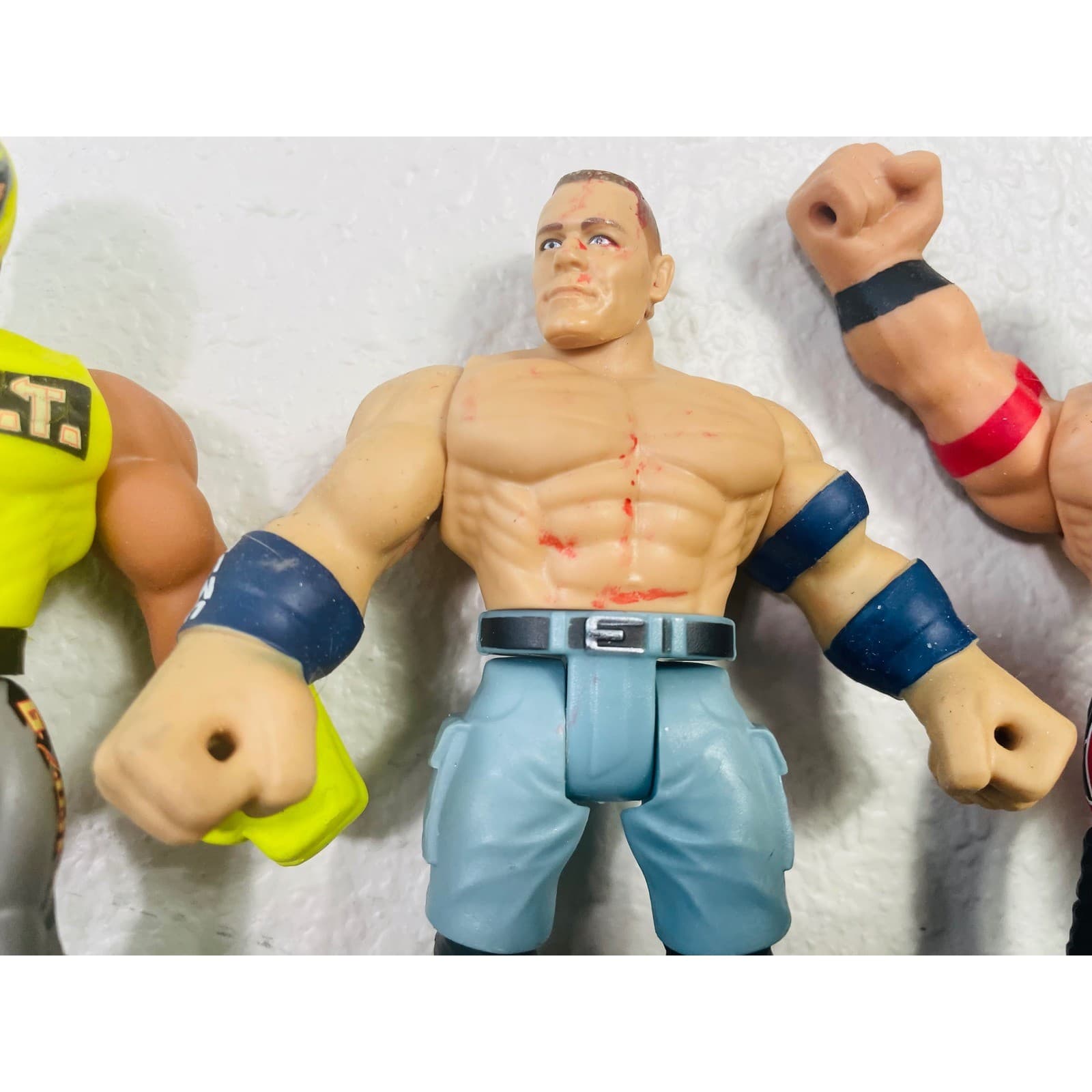 WWE Action Figure Lot 4 John Cena Rey Mysterio Wrestling Figures Toys - Thumbnail 5