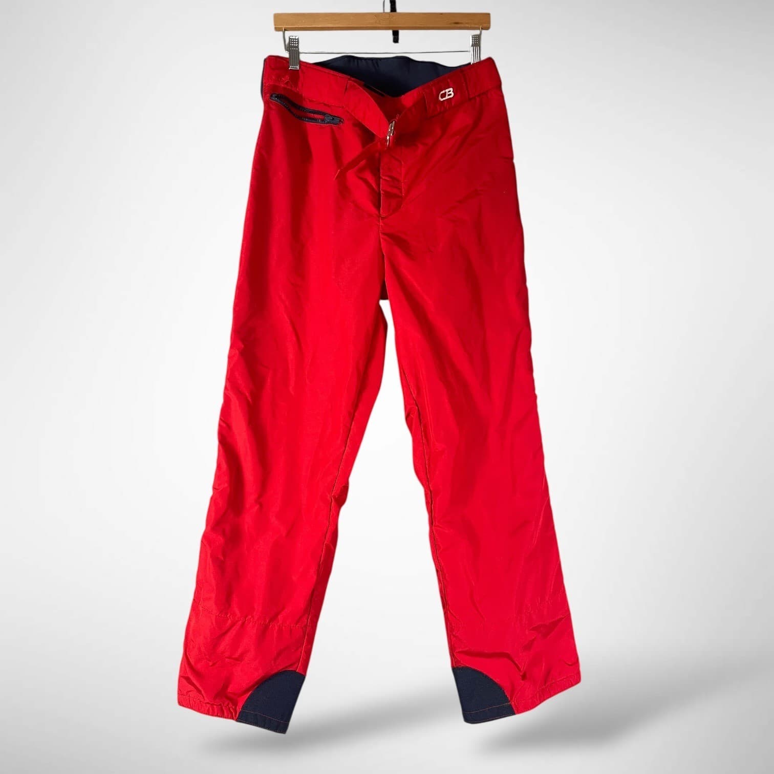 CB Sports Men's Insulated Snow Pants Red Ski Snowboard Winter Outdoor Vintage - Thumbnail 2