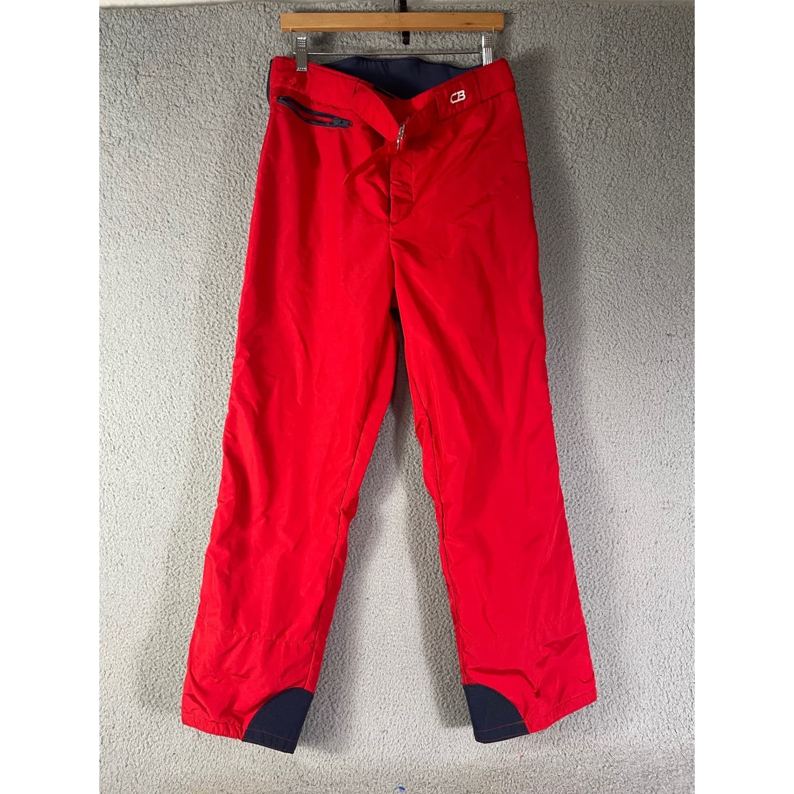 CB Sports Men's Insulated Snow Pants Red Ski Snowboard Winter Outdoor Vintage - Thumbnail 7