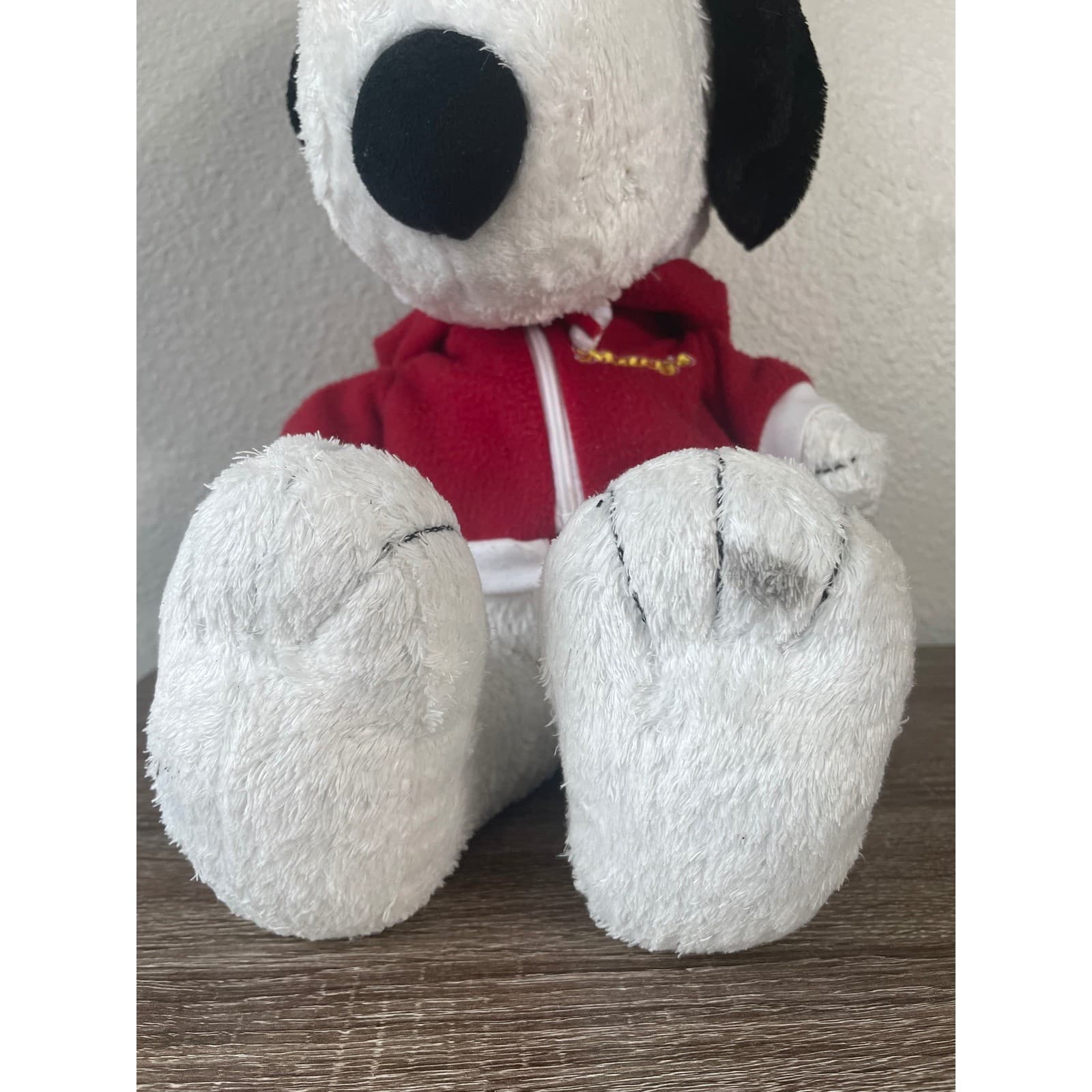 Vintage Snoopy Plush Woodstock Macys Red Jacket Peanuts 20 Inch United Feature - Thumbnail 7