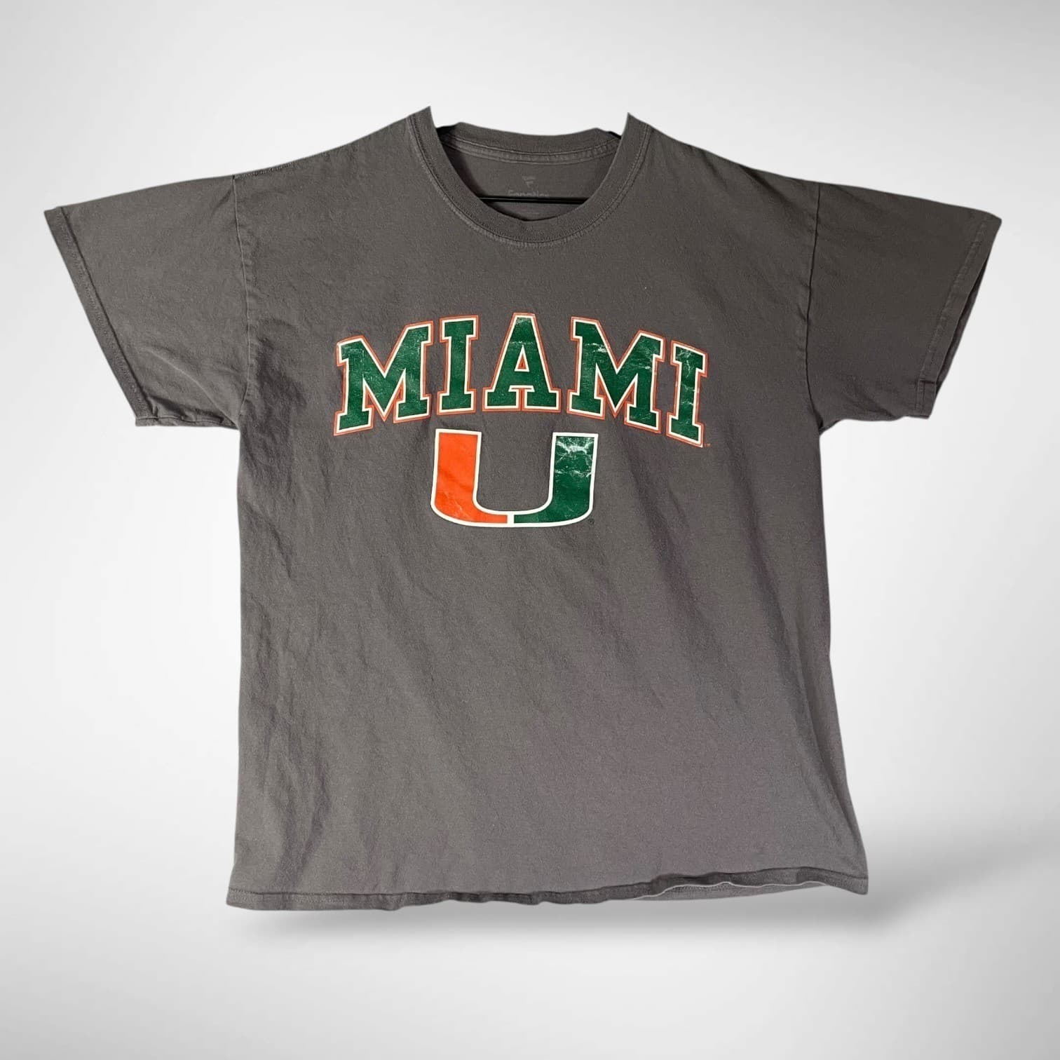 Fanatics Miami Hurricanes NCAA College Football T Shirt Men's Large Grey - Thumbnail 2
