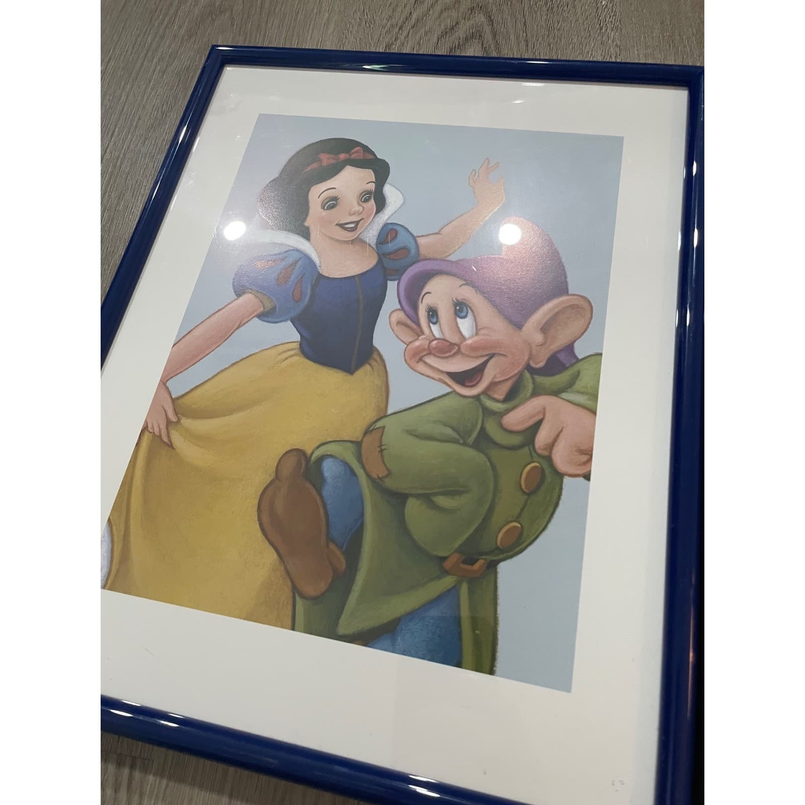Disney Snow White Seven Dwarfs Framed Art Prints Set of 2 Vintage - Thumbnail 5