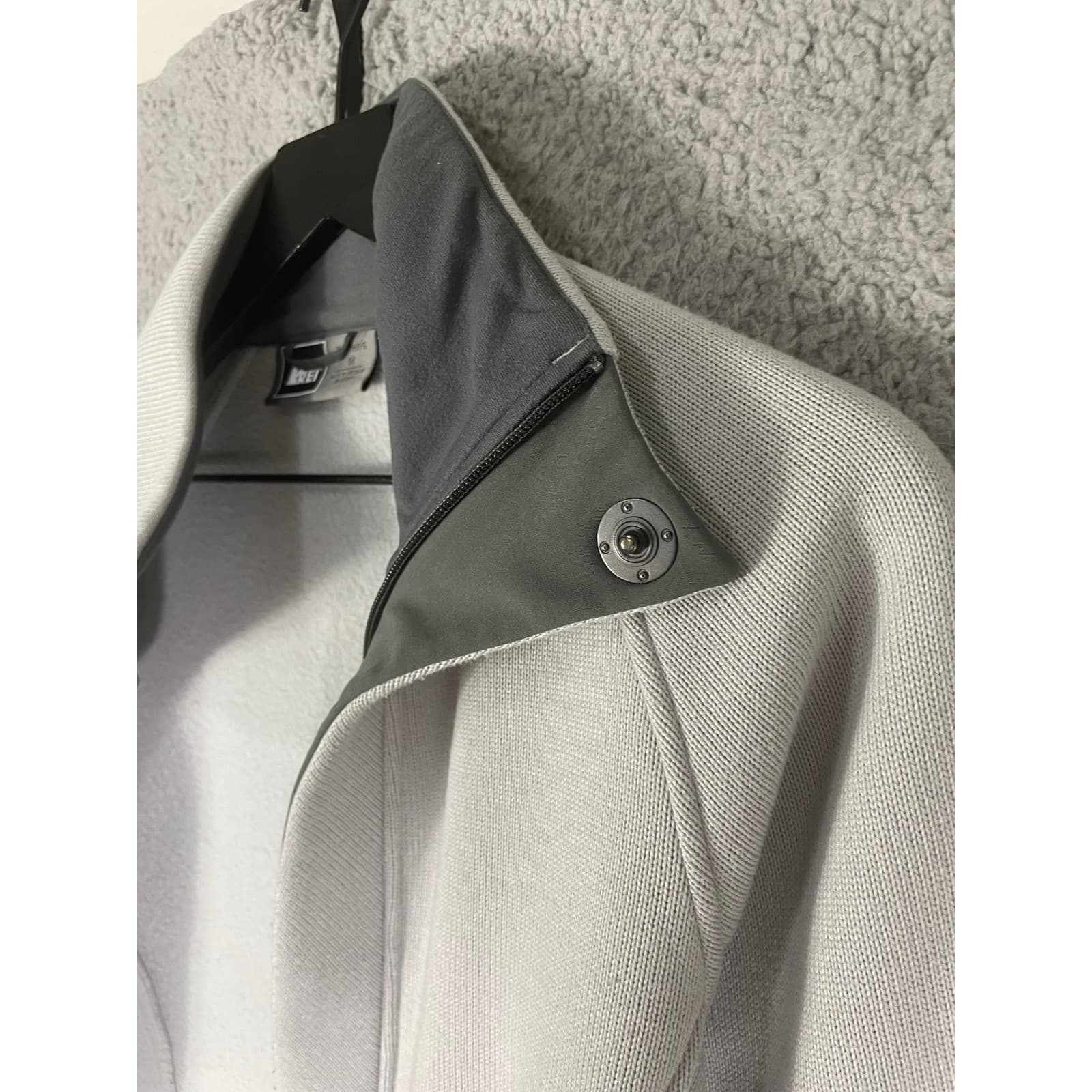 REI Co-op Womens Full Zip Sweater Fleece Jacket Grey Size Medium Outdoor - Thumbnail 10