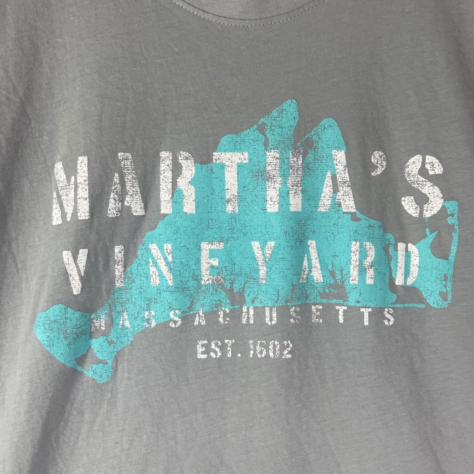 Salt Creek Martha's Vineyard Massachusetts Est 1602 Graphic T Shirt Mens Large - Thumbnail 7