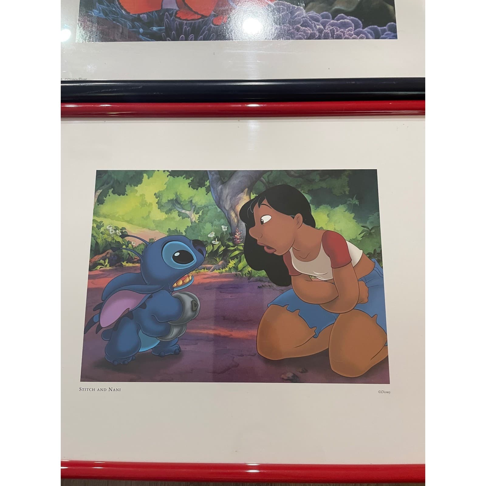 Disney Pixar Finding Nemo Dory Stitch Framed Prints Set 2 Kids Room Wall Art - Thumbnail 4