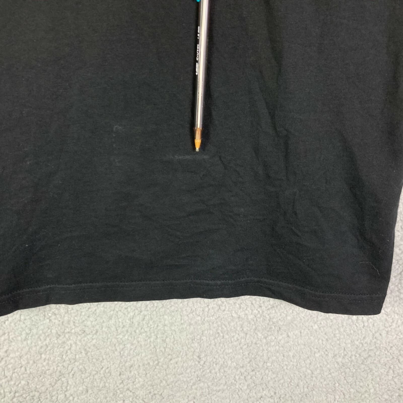 Kappa T-Shirt Mens XL Black Short Sleeve Crew Neck Sport Your Respect Logo Tee - Thumbnail 9