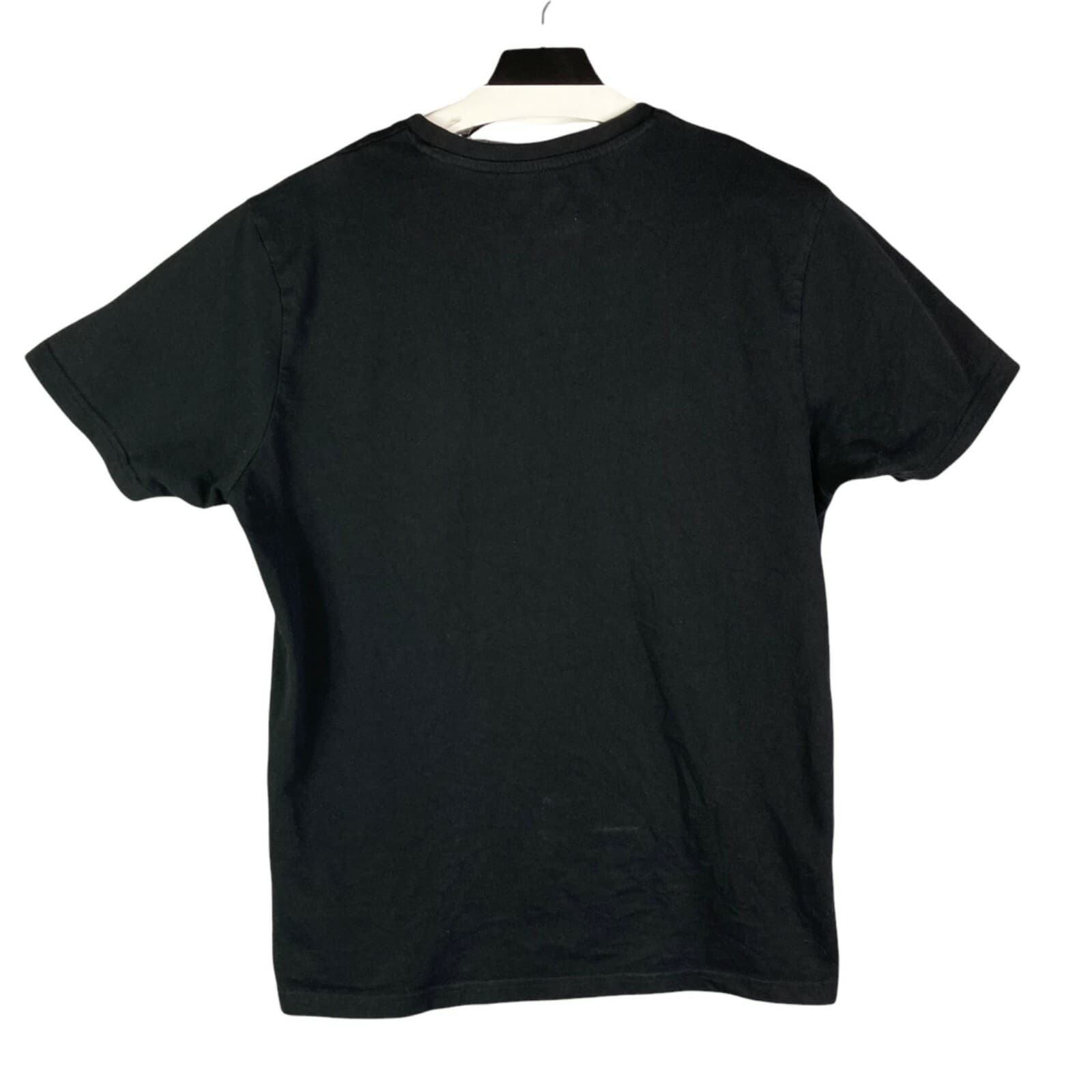 Kappa T-Shirt Mens XL Black Short Sleeve Crew Neck Sport Your Respect Logo Tee - Thumbnail 2