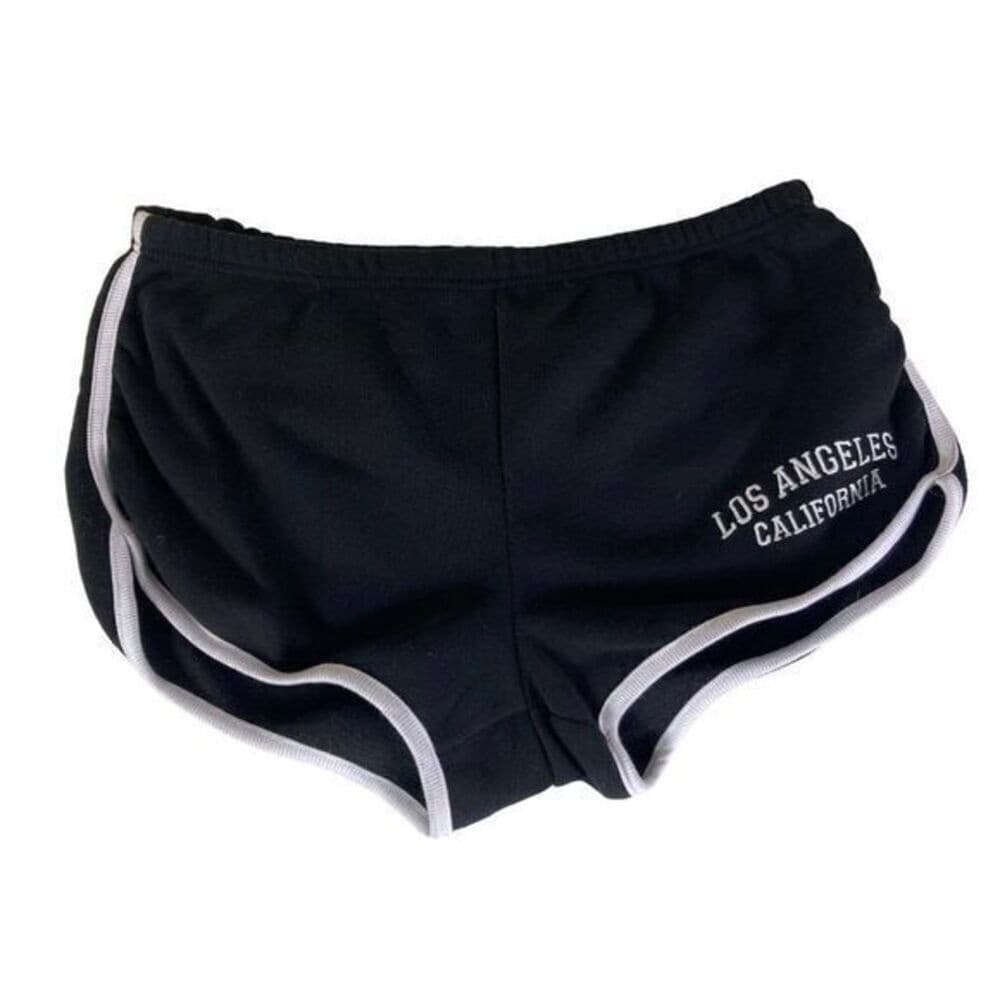 LA Cali Vibes Black Shorts Womens Graphic Lounge Size XL Casual Los Angeles Logo - Thumbnail 3