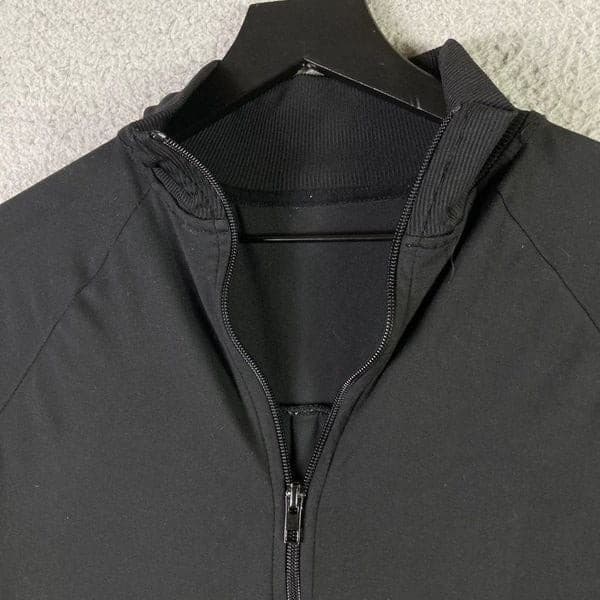 Girls XL Black Track Jacket Stripe Sleeve Full Zip Athletic Bomber Activewear - Thumbnail 6