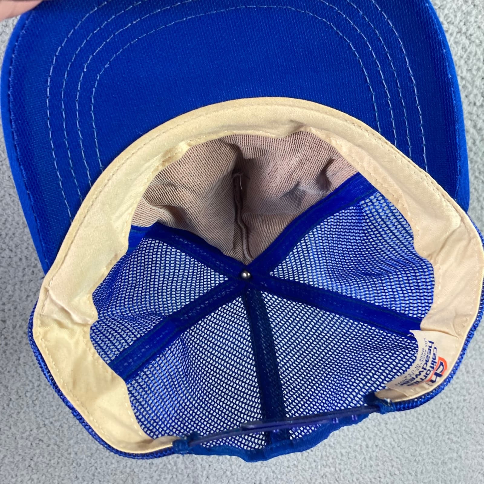 Vintage EPCOT Center Snapback Trucker Hat Blue 90s Made USA Theme Park Cap - Thumbnail 11