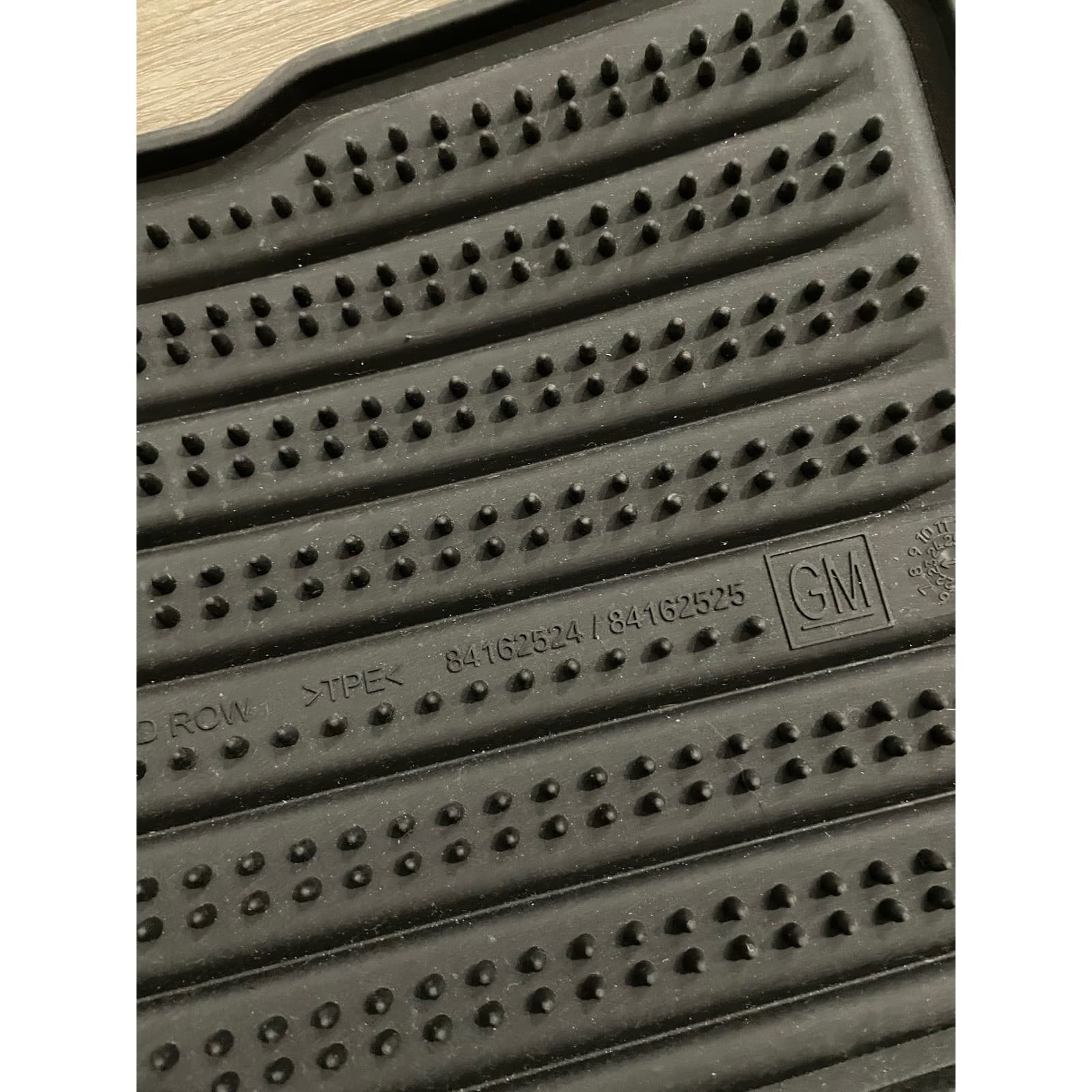 OEM Chevy Traverse 3rd Row Floor Mat GM Rear Liner Black All Weather 2018-2023 - Thumbnail 3