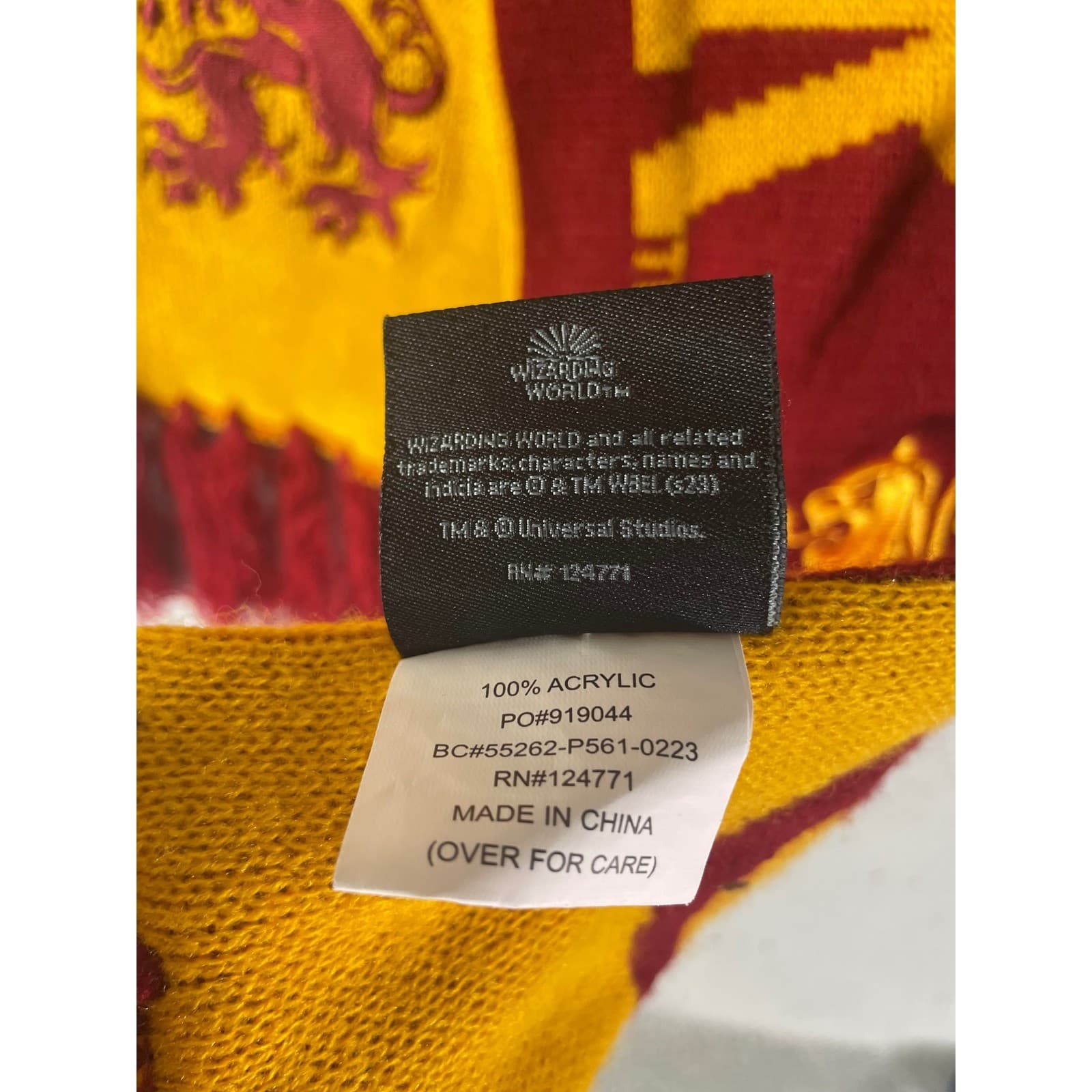 Harry Potter Gryffindor Scarves Lot 2 Universal Studios Wizarding World Red Gold - Thumbnail 6