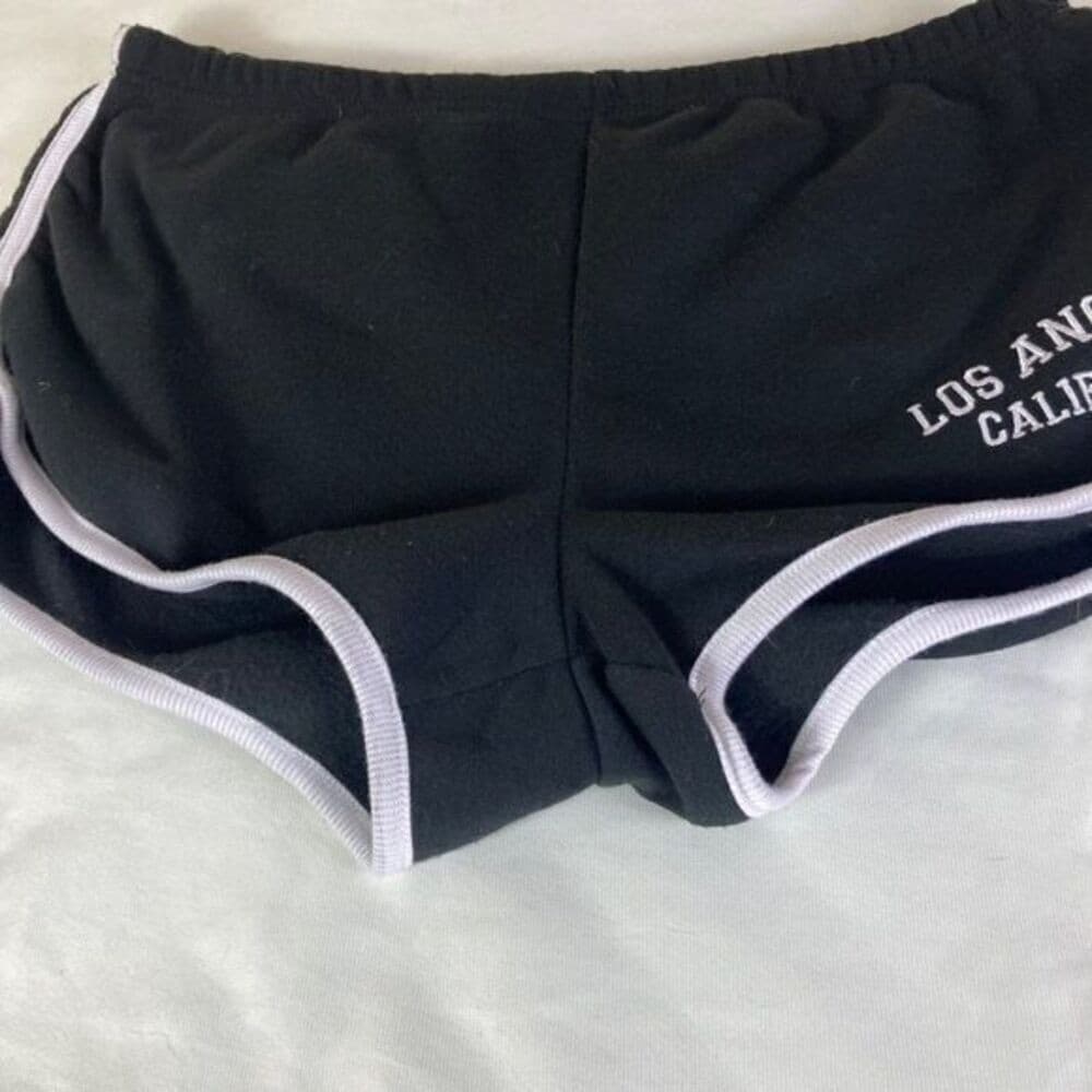 LA Cali Vibes Black Shorts Womens Graphic Lounge Size XL Casual Los Angeles Logo - Thumbnail 10