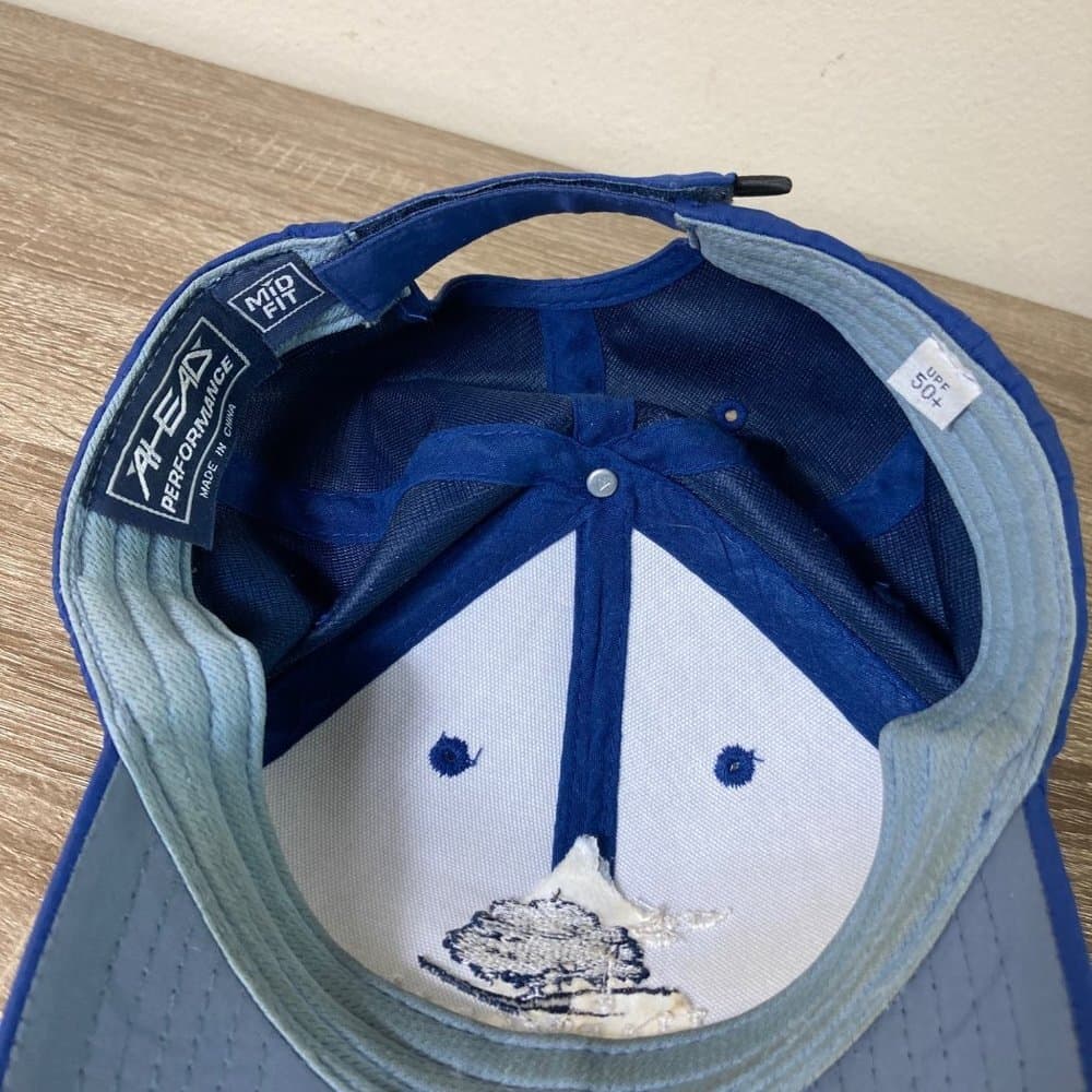 Ahead Performance Golf Hat Mid Fit Blue Harmony Golf Preserve Florida Cap OSFM - Thumbnail 10