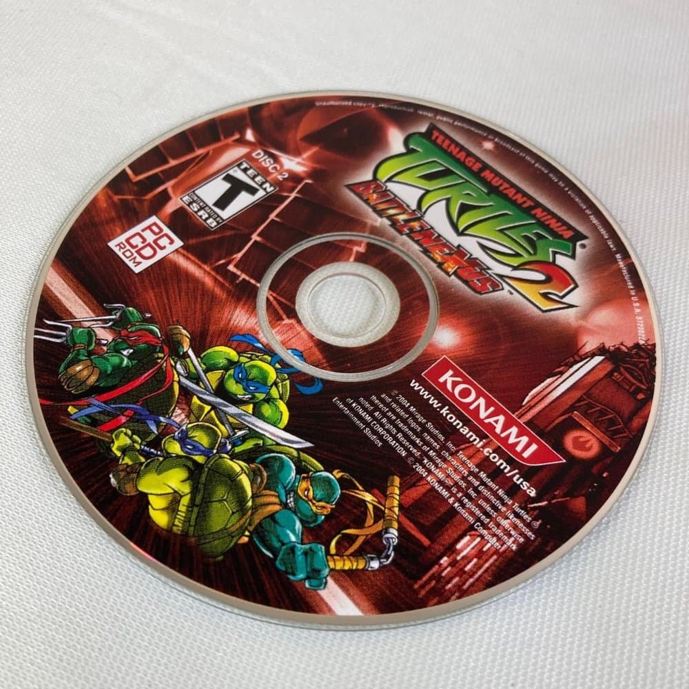 TMNT 2 Battle Nexus PC Game 2004 Teenage Mutant Ninja Turtles Disc 2 Only Loose - Thumbnail 5