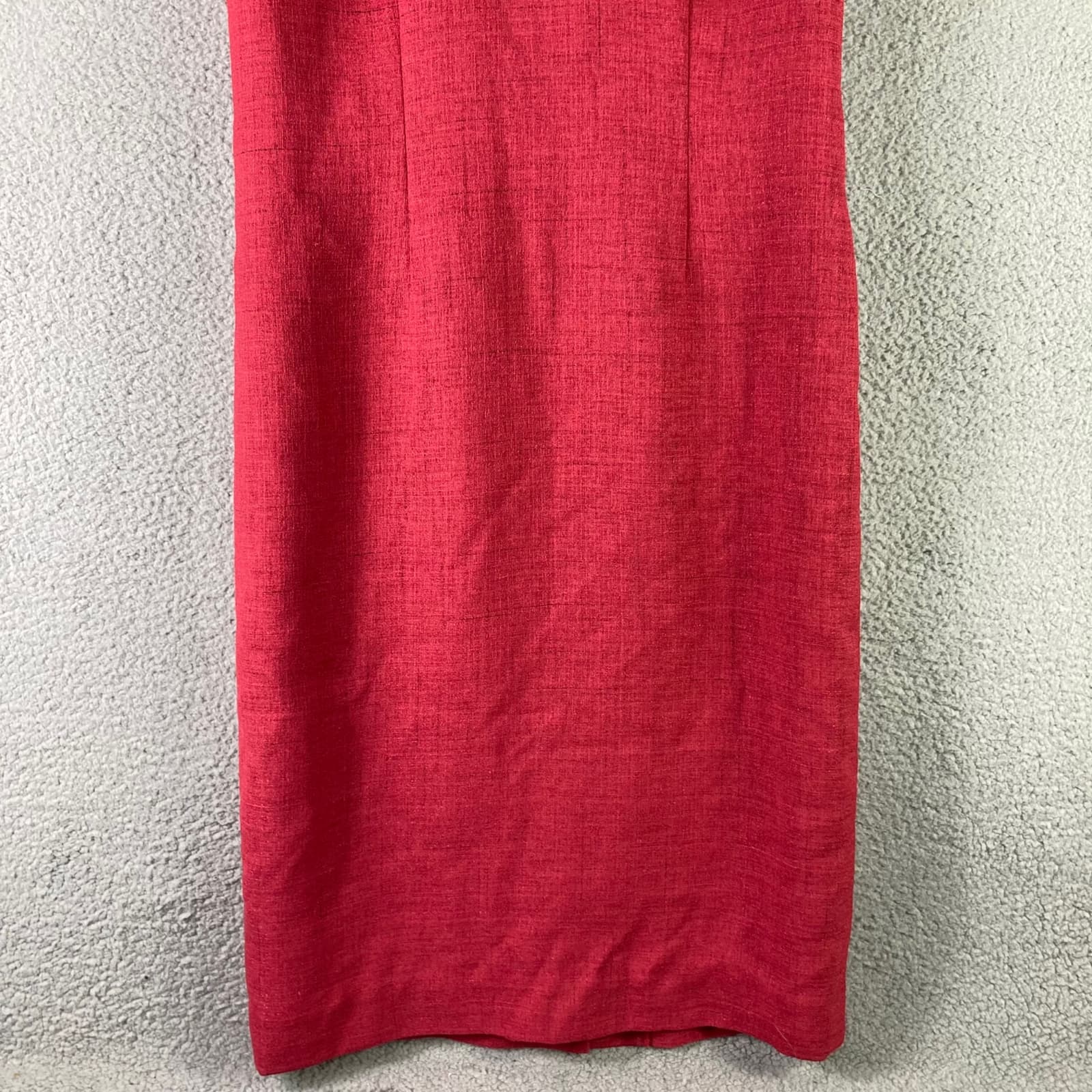 Vintage 80s Henry Lee Red Shirt Dress Womens Size 10 Short Sleeve Retro Shift - Thumbnail 6