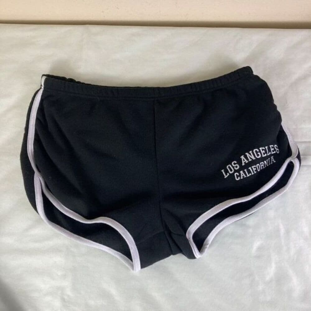 LA Cali Vibes Black Shorts Womens Graphic Lounge Size XL Casual Los Angeles Logo - Thumbnail 7