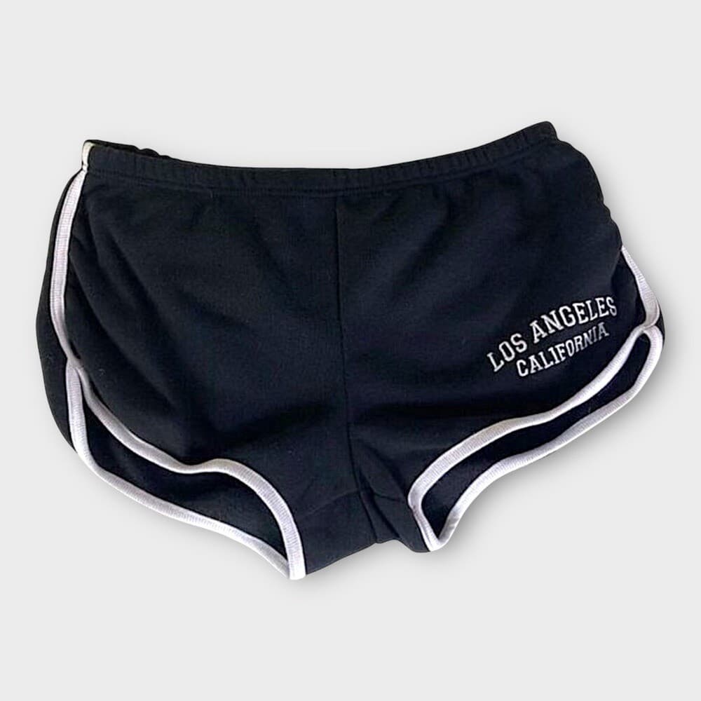 LA Cali Vibes Black Shorts Womens Graphic Lounge Size XL Casual Los Angeles Logo - Thumbnail 2