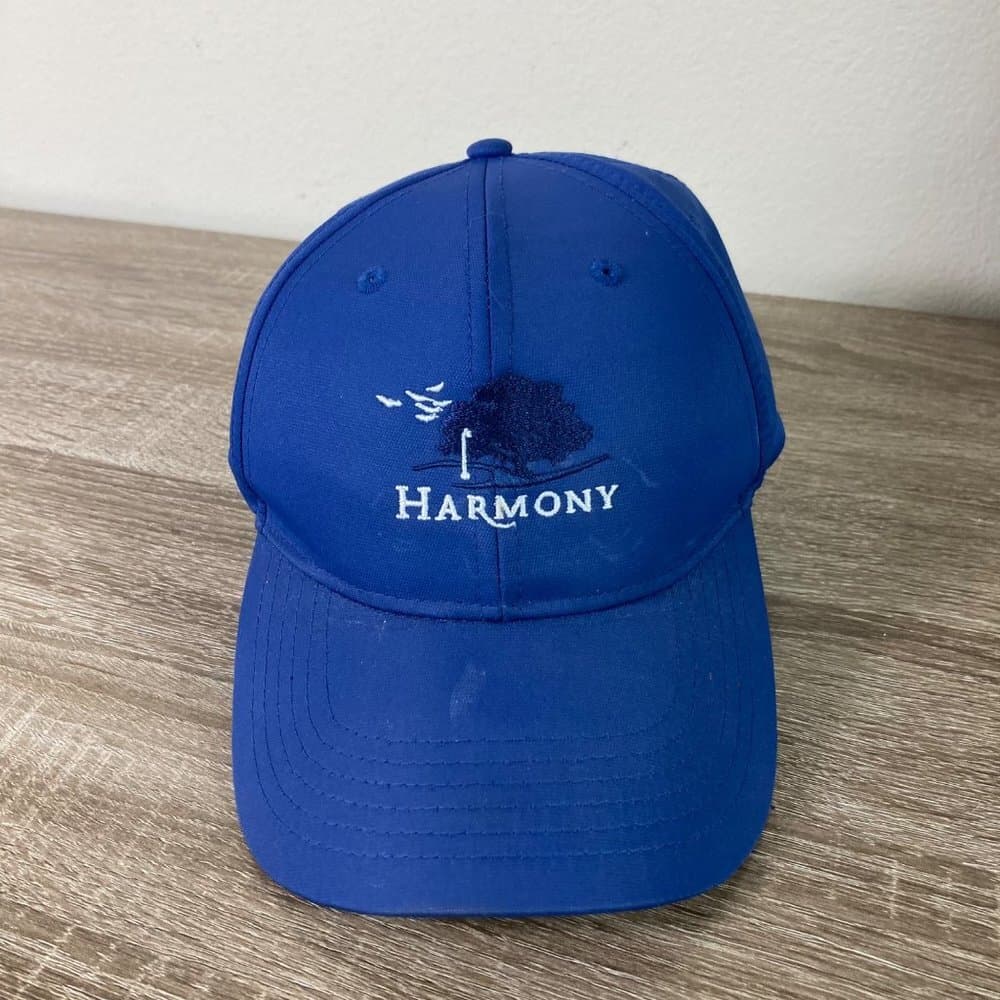 Ahead Performance Golf Hat Mid Fit Blue Harmony Golf Preserve Florida Cap OSFM - Thumbnail 5