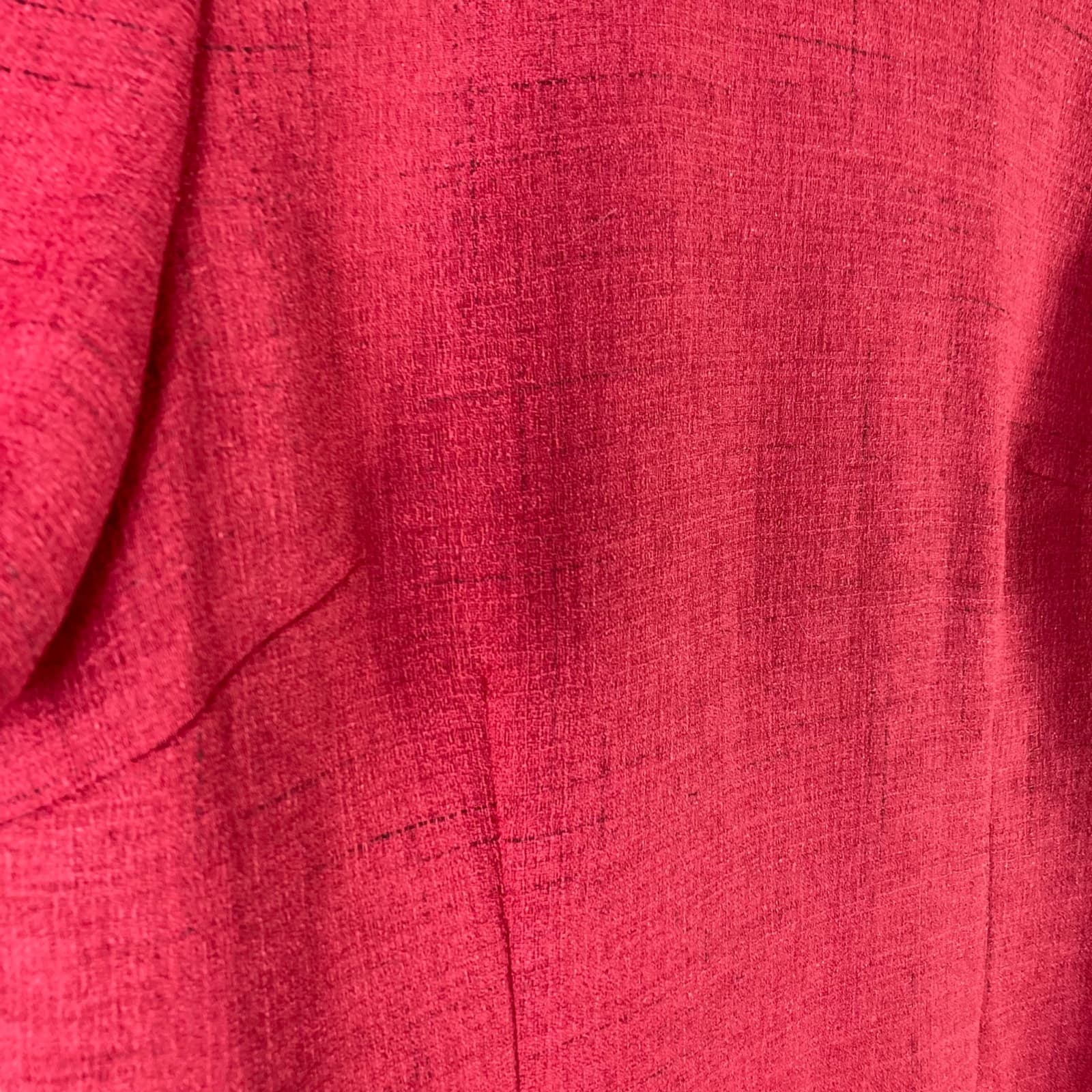 Vintage 80s Henry Lee Red Shirt Dress Womens Size 10 Short Sleeve Retro Shift - Thumbnail 5