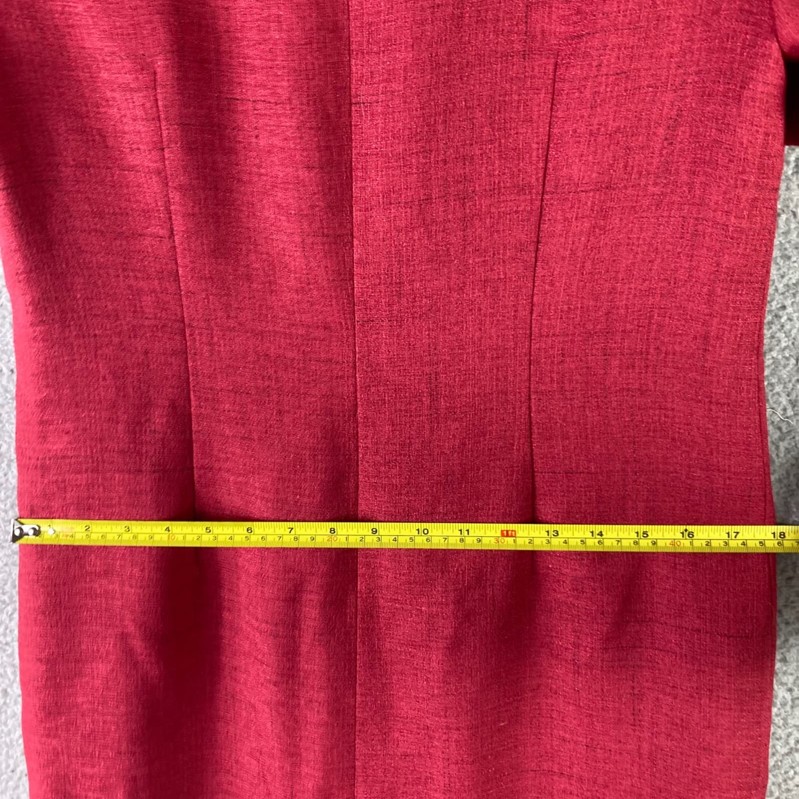 Vintage 80s Henry Lee Red Shirt Dress Womens Size 10 Short Sleeve Retro Shift - Thumbnail 11